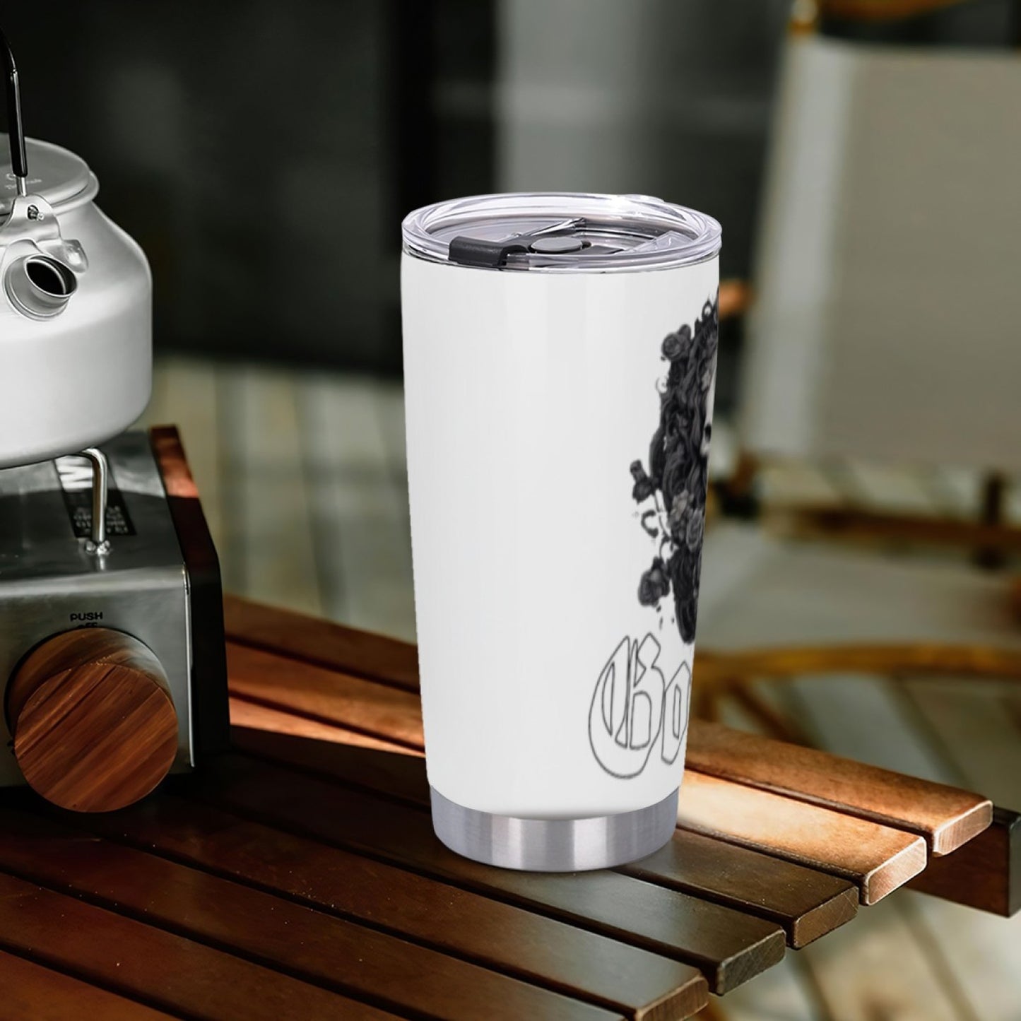 Stylish Graphic Insulated Tumbler - Reusable Stainless Steel Drinkware