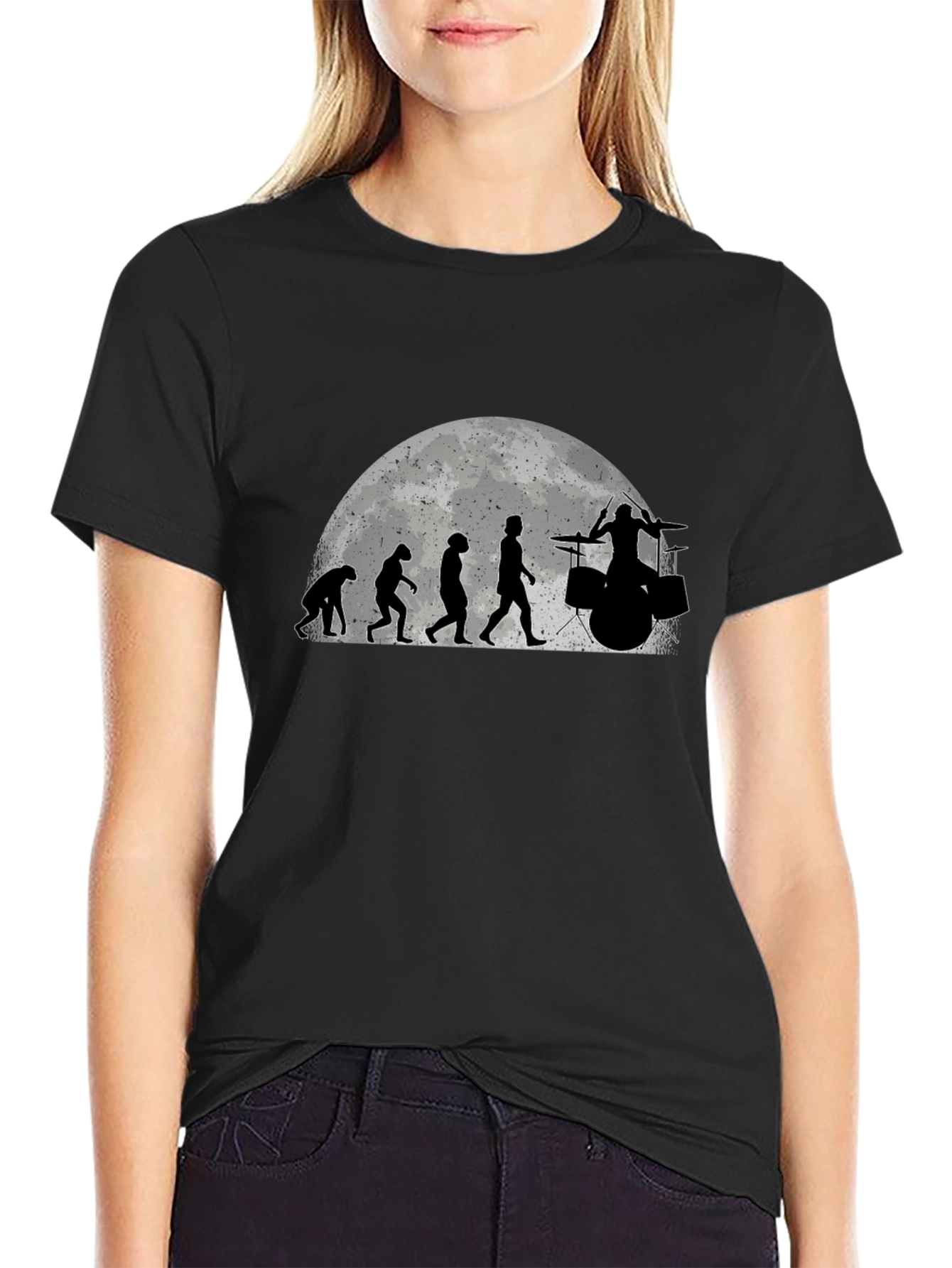 Evolution of Drumming T-Shirt - Humorous Music Tee