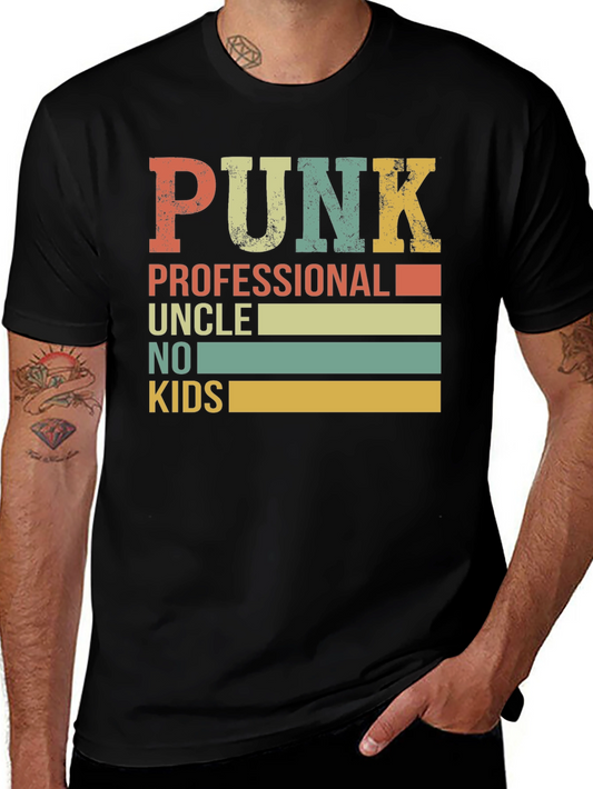 Punk Professional Uncle No Kids T-Shirt