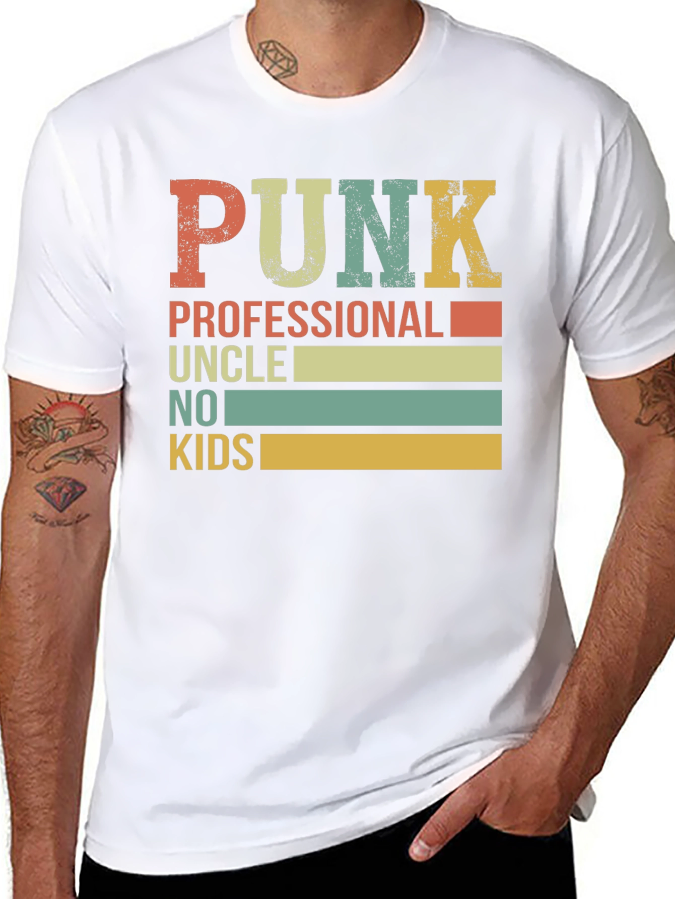 Punk Professional Uncle No Kids T-Shirt