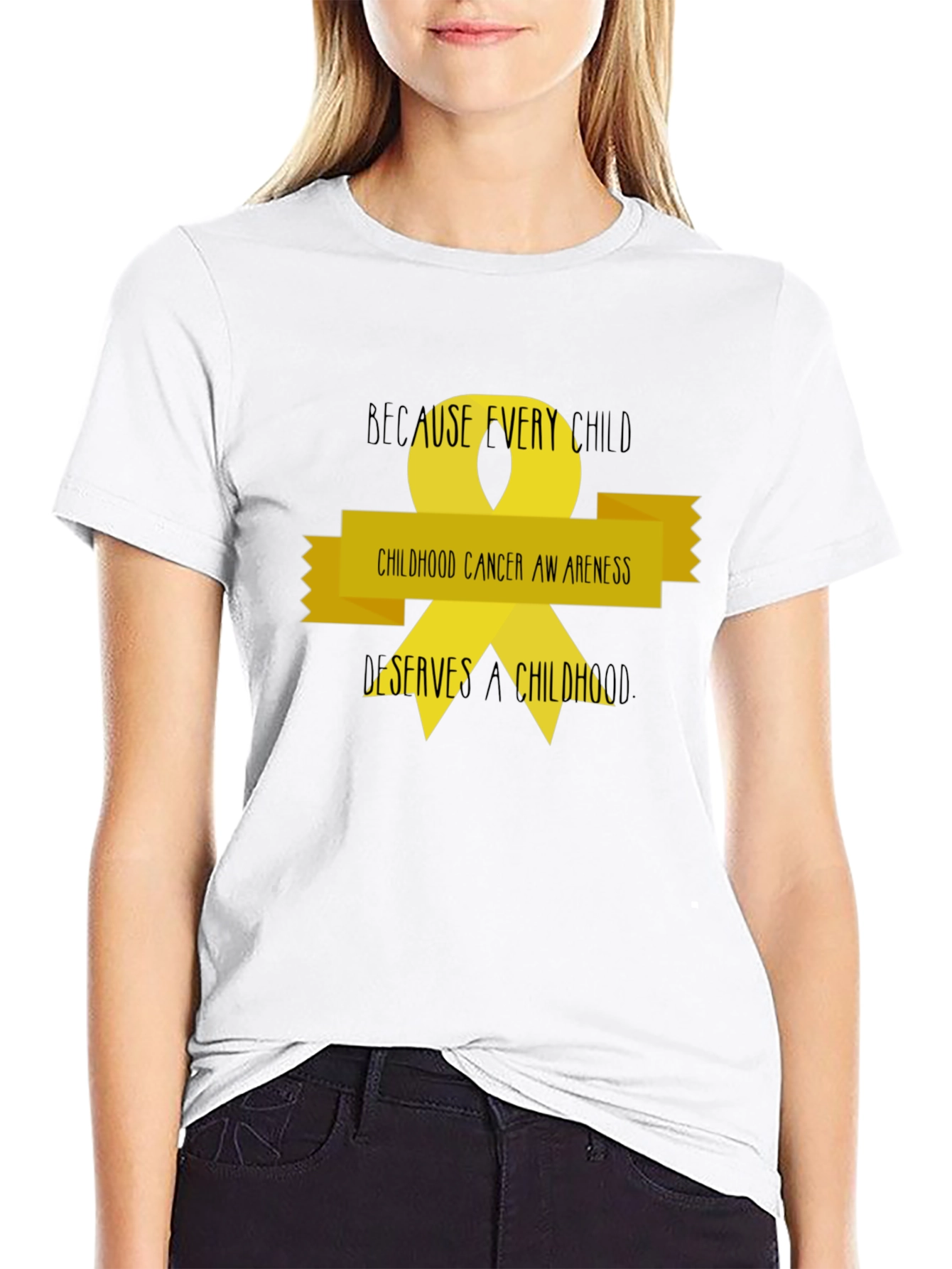 Childhood Cancer Awareness Ribbon T-Shirt