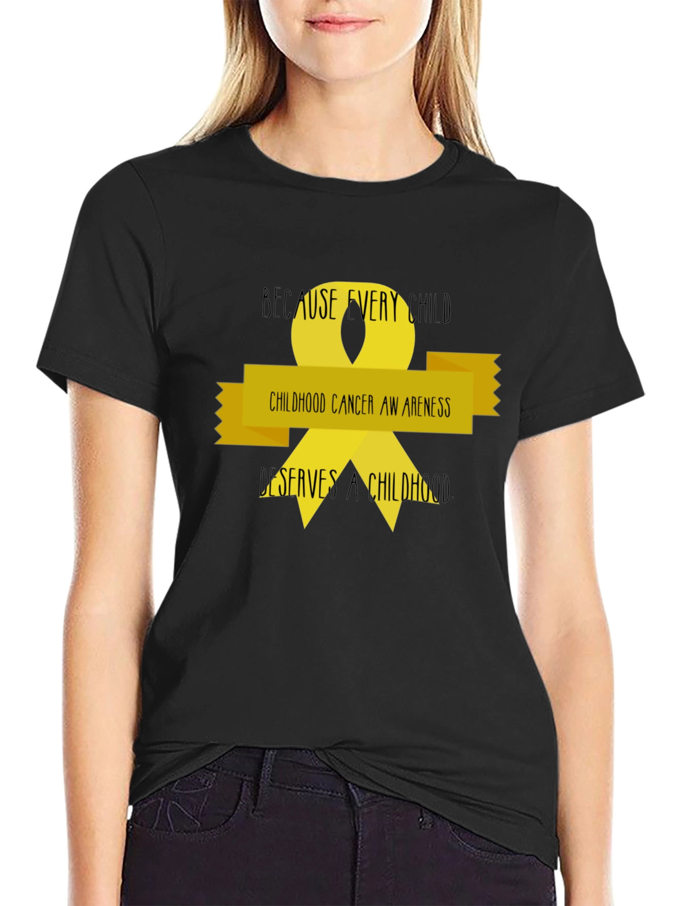 Childhood Cancer Awareness Ribbon T-Shirt
