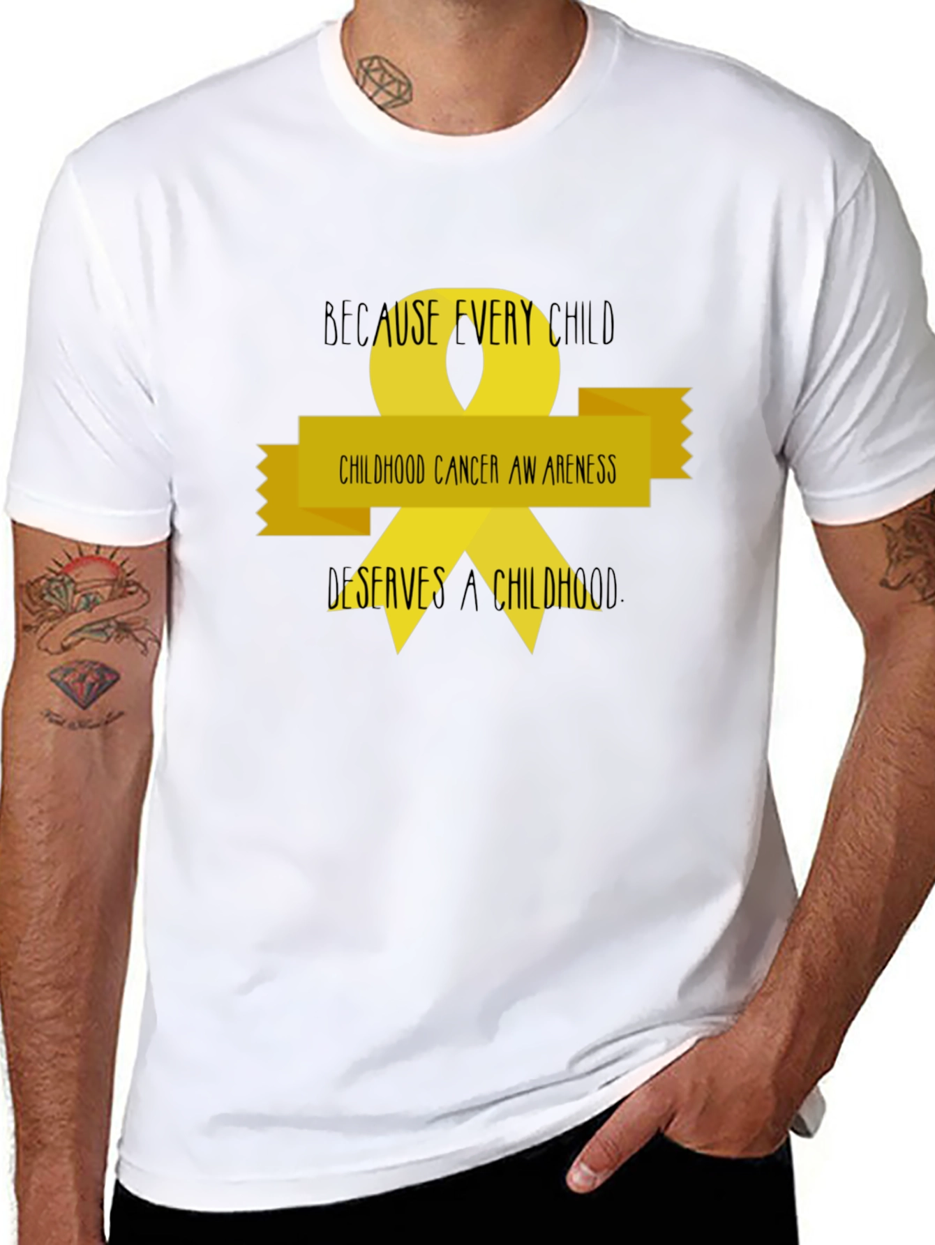 Childhood Cancer Awareness Ribbon T-Shirt