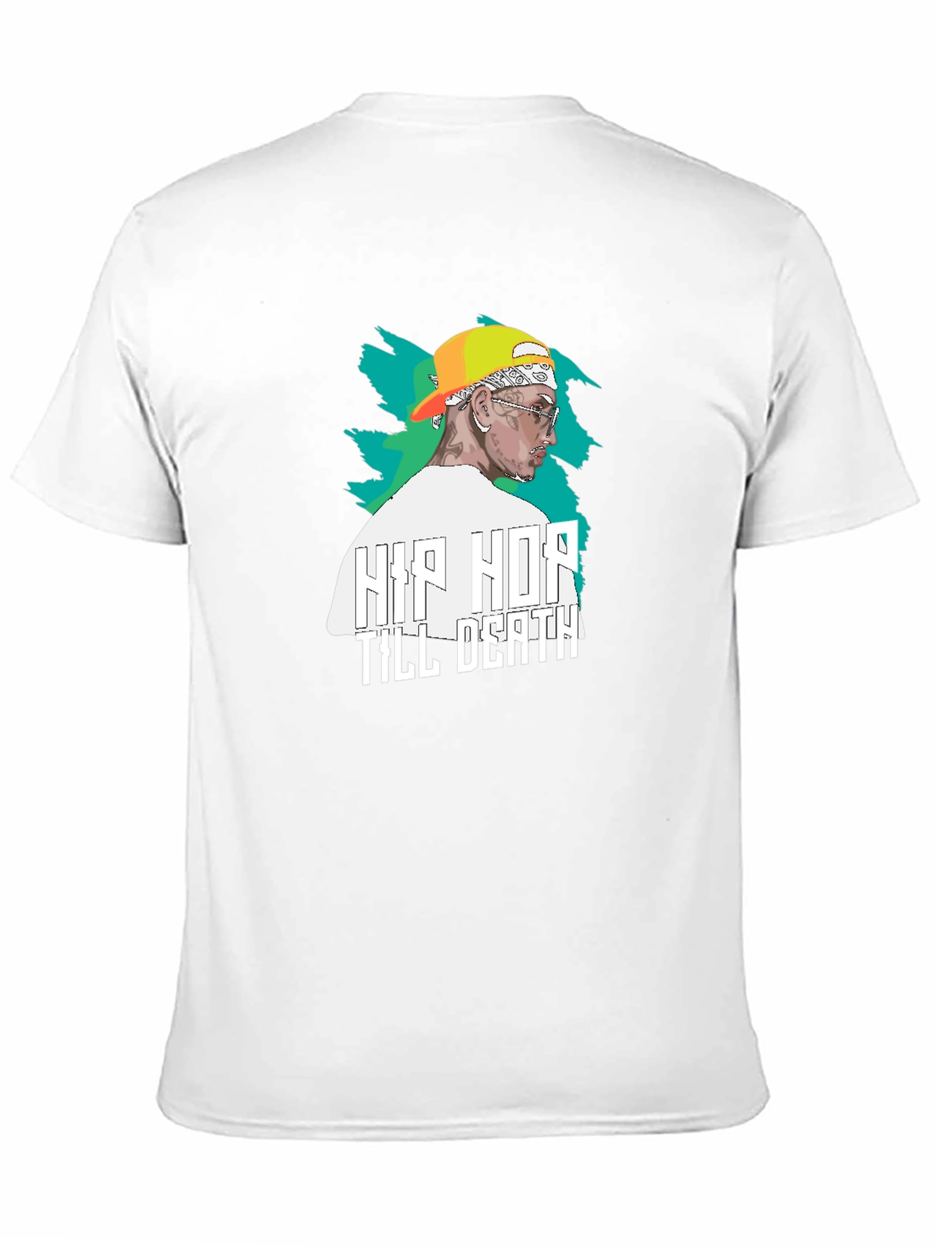 Hip Hop Till Death Graphic Black T-Shirt