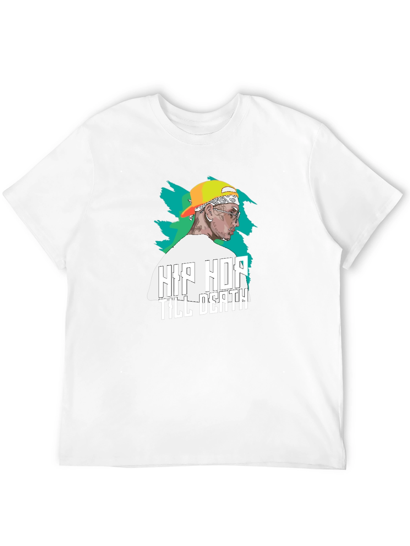 Hip Hop Till Death Graphic Black T-Shirt