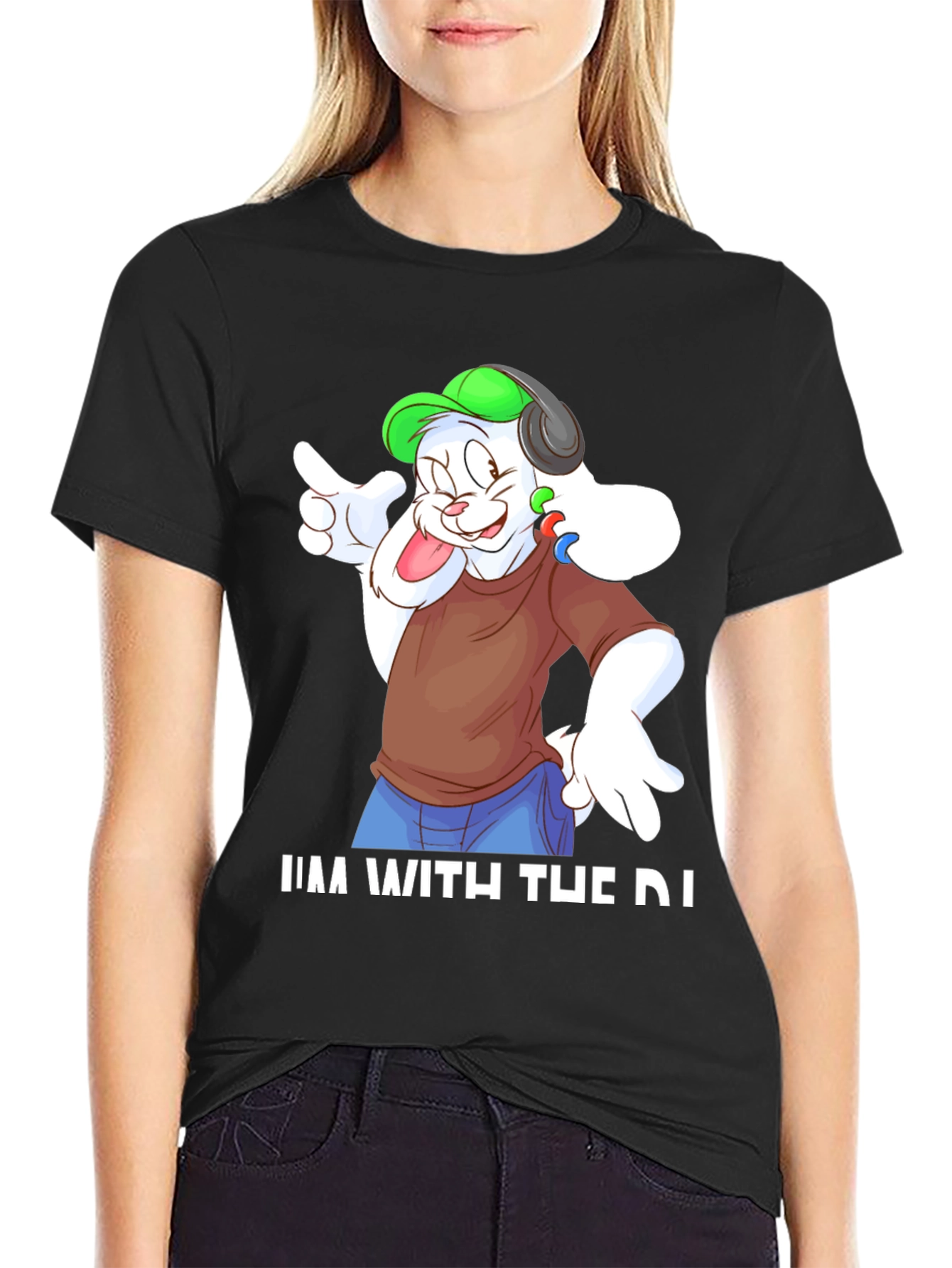 DJ Bunny Graphic Tee - Music Lovers Shirt