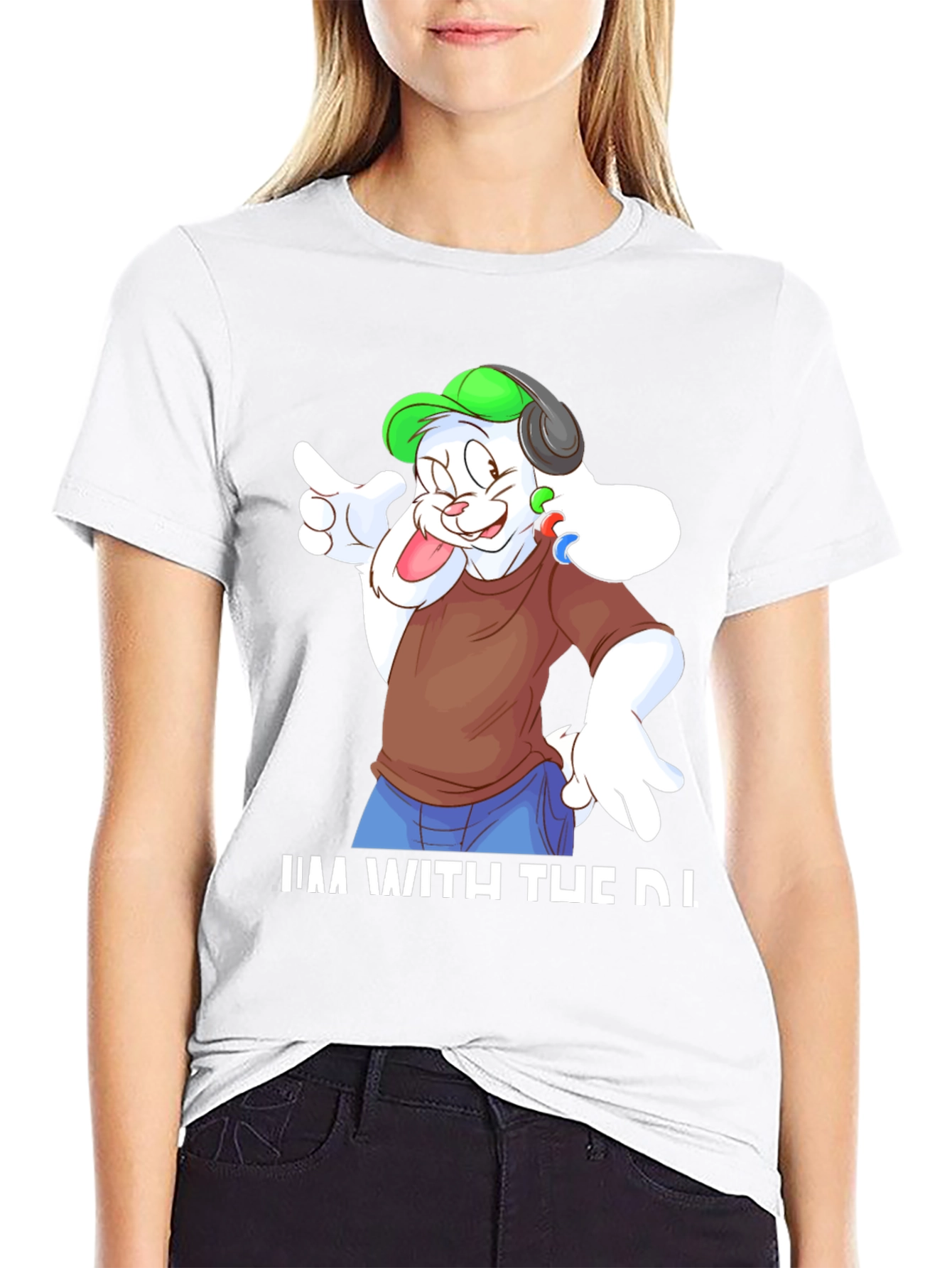 DJ Bunny Graphic Tee - Music Lovers Shirt