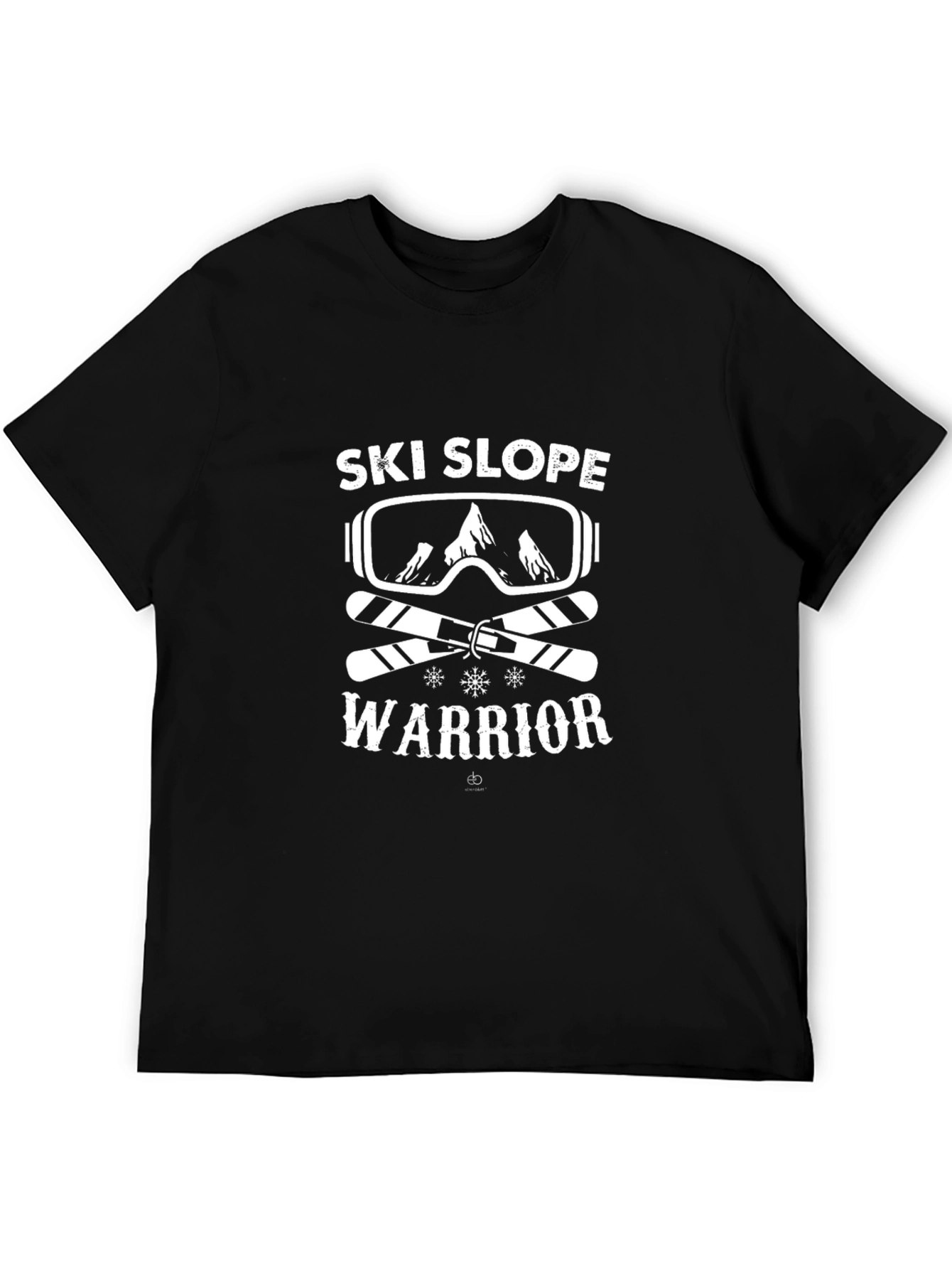 Ski Slope Warrior Graphic Tee - Black