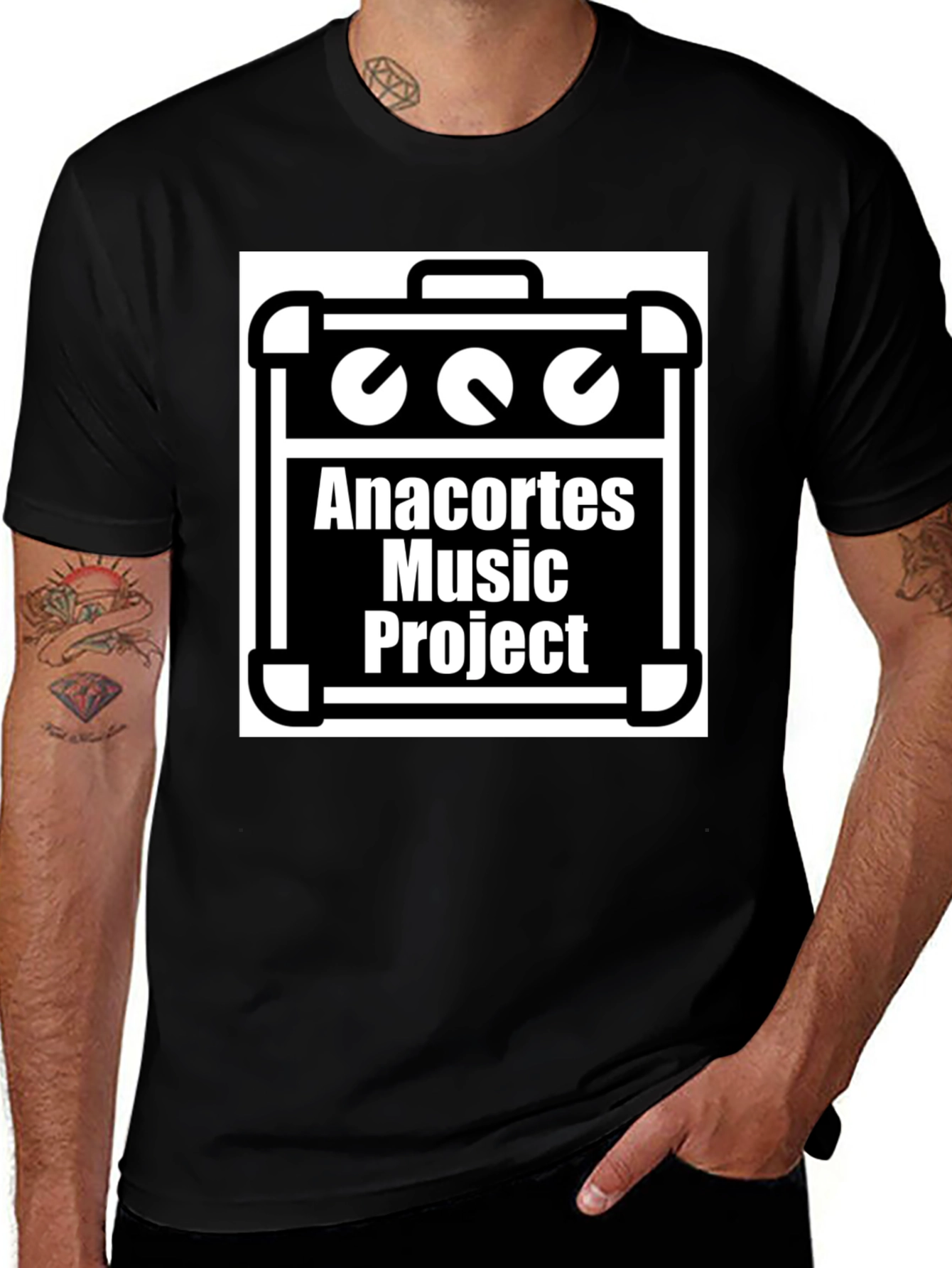 Anacortes Music Project Black T-Shirt