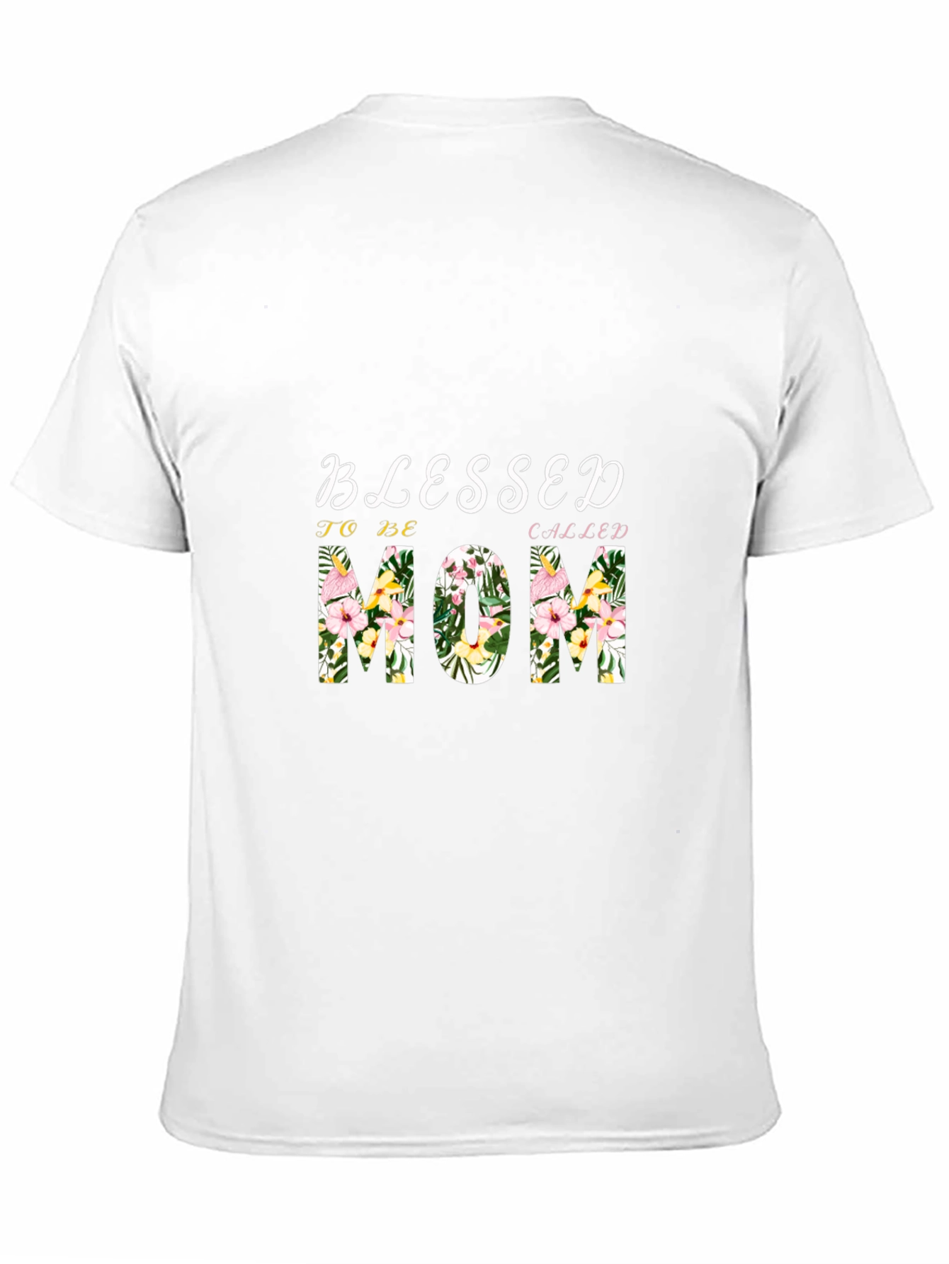 Blessed Mom Floral Graphic T-Shirt