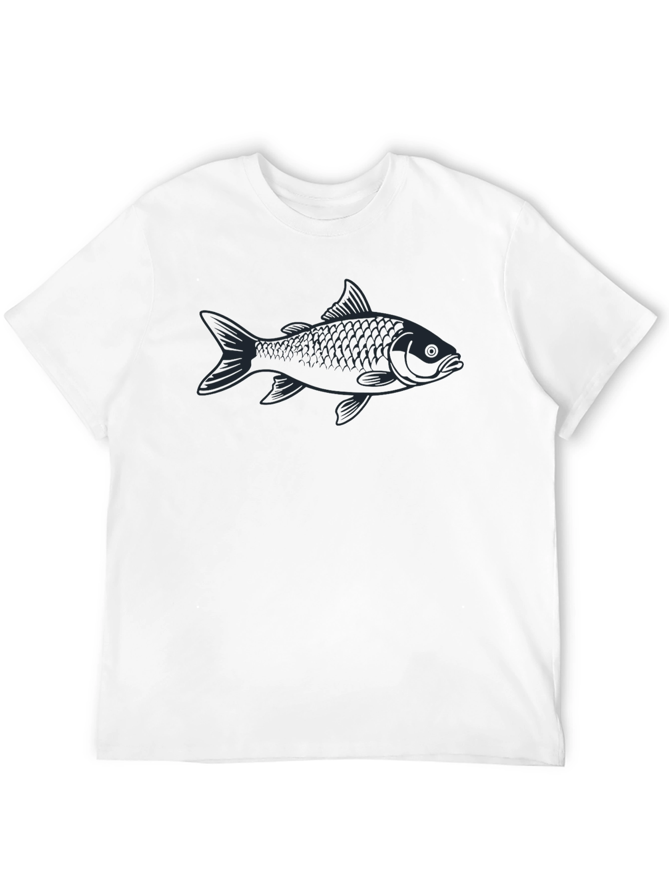 Cool Black Fish Graphic T-Shirt