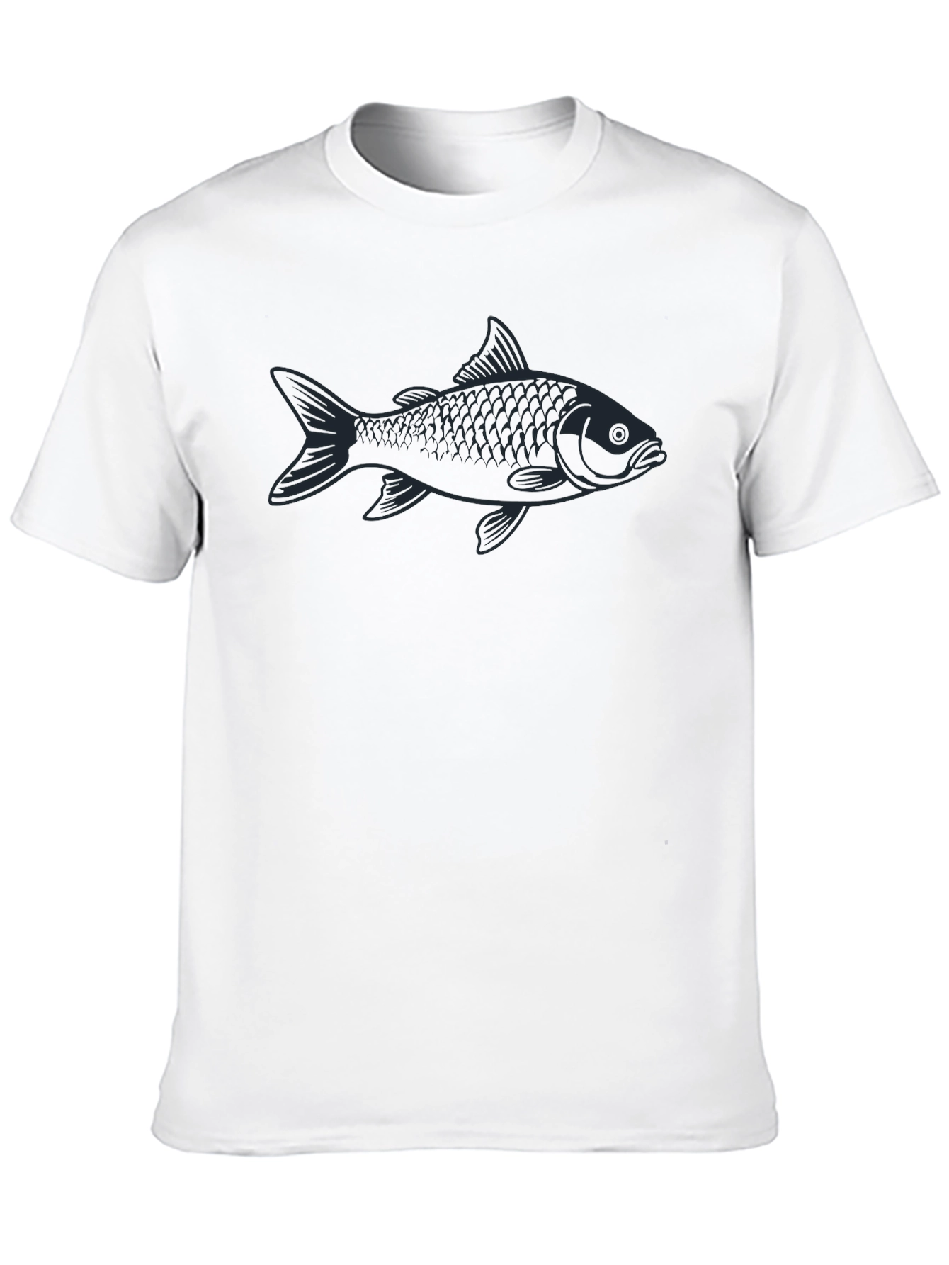 Cool Black Fish Graphic T-Shirt