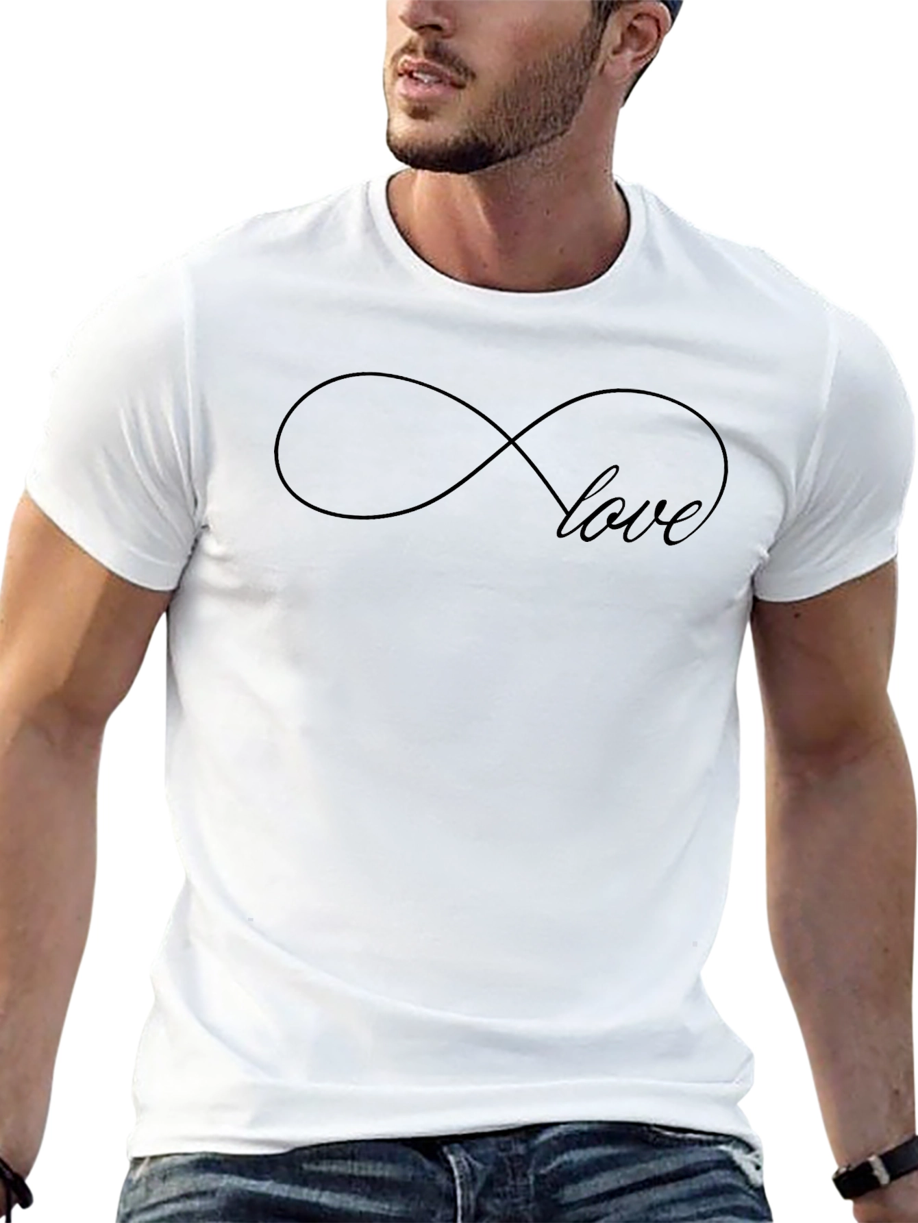 Infinity Love Black T-Shirt