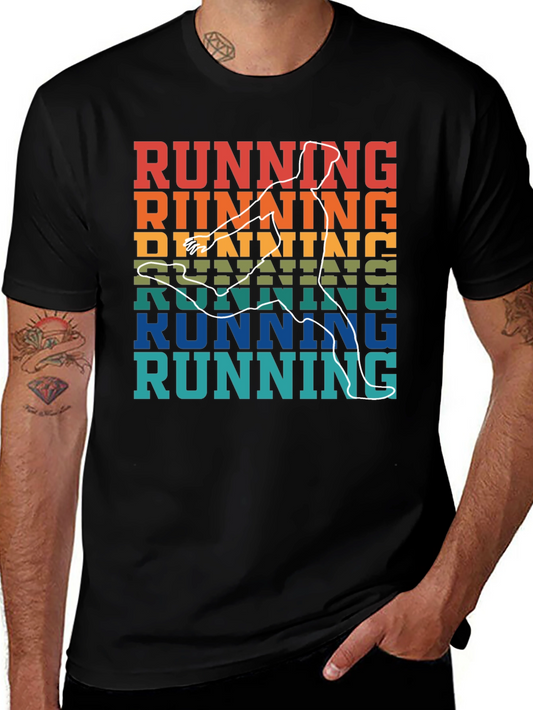 Retro Running T-Shirt - Vintage Runner Design