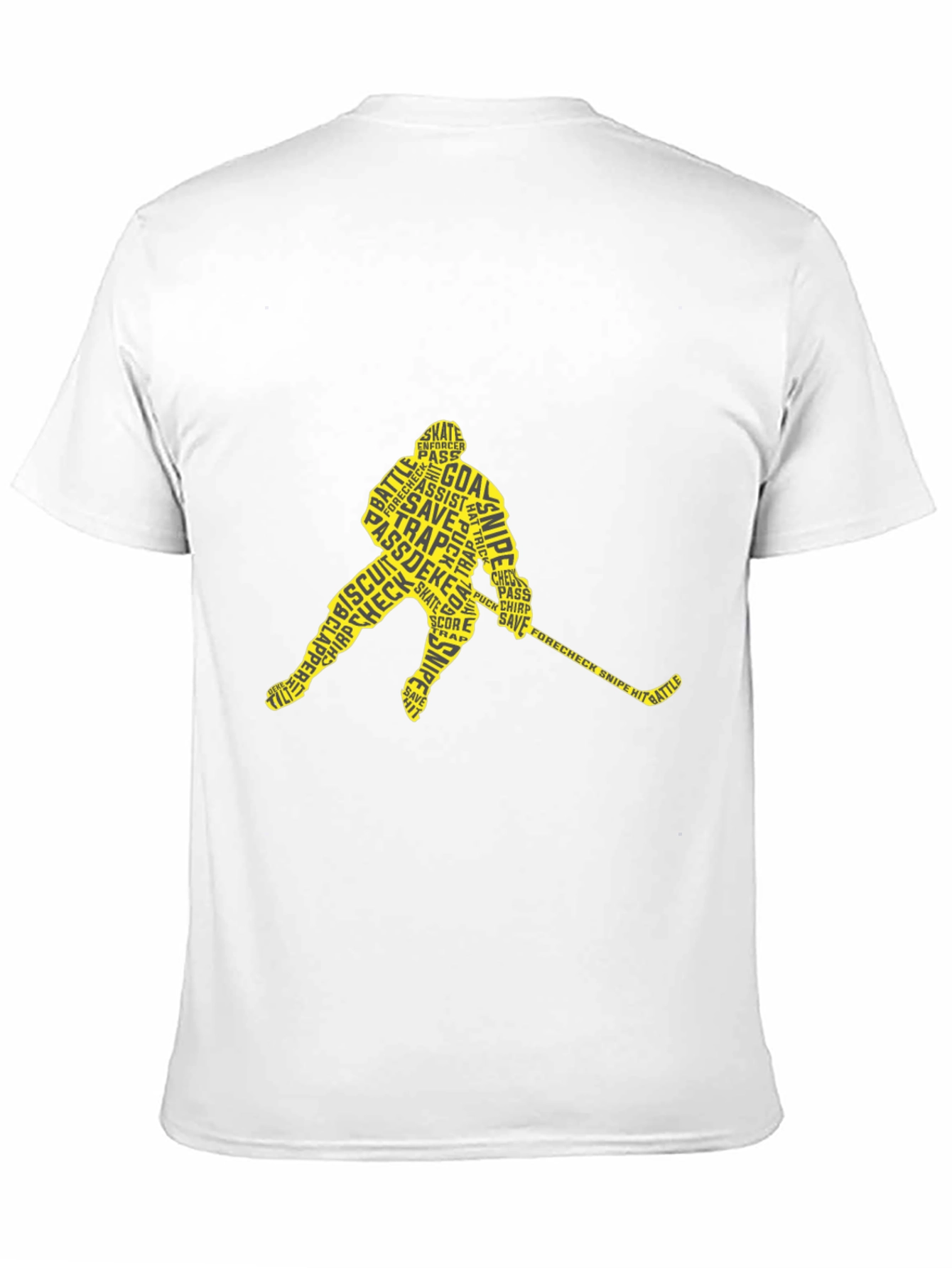 Hockey Player Word Art T-Shirt