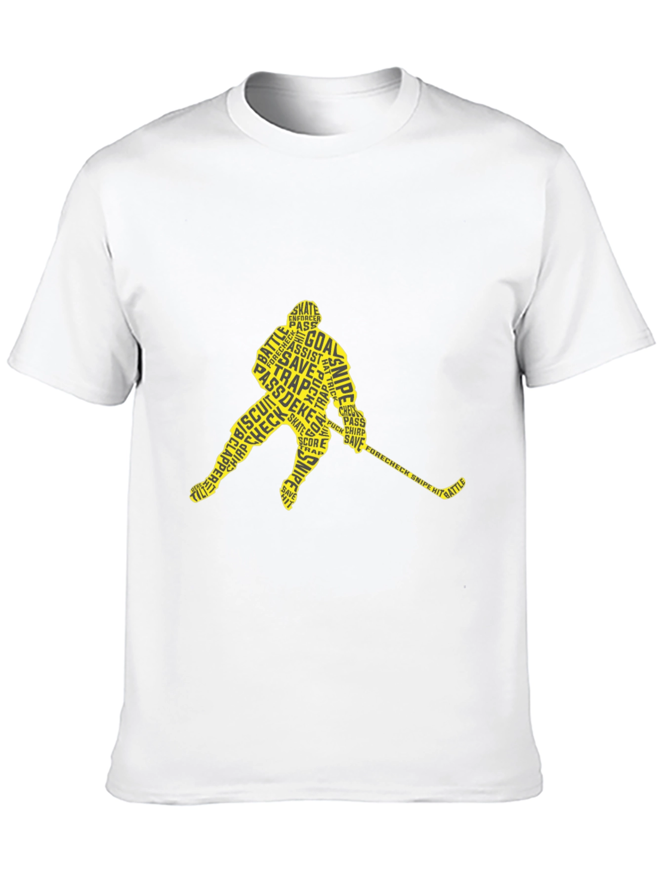 Hockey Player Word Art T-Shirt