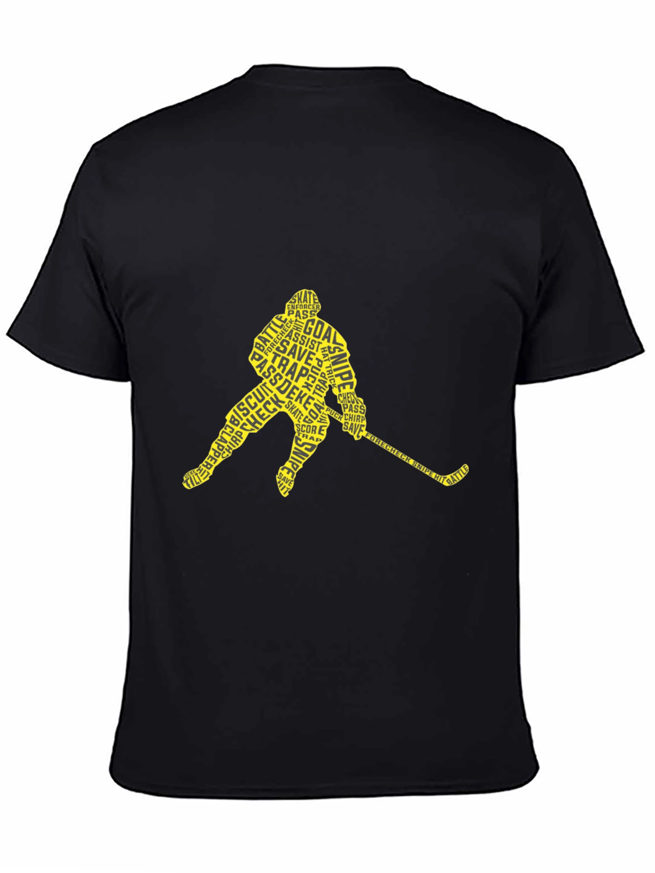 Hockey Player Word Art T-Shirt