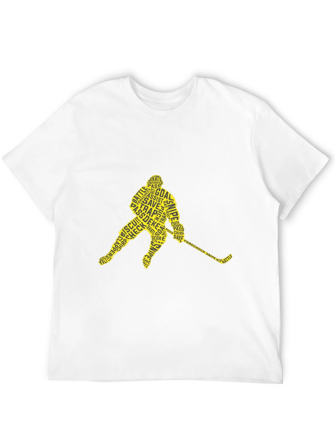 Hockey Player Word Art T-Shirt