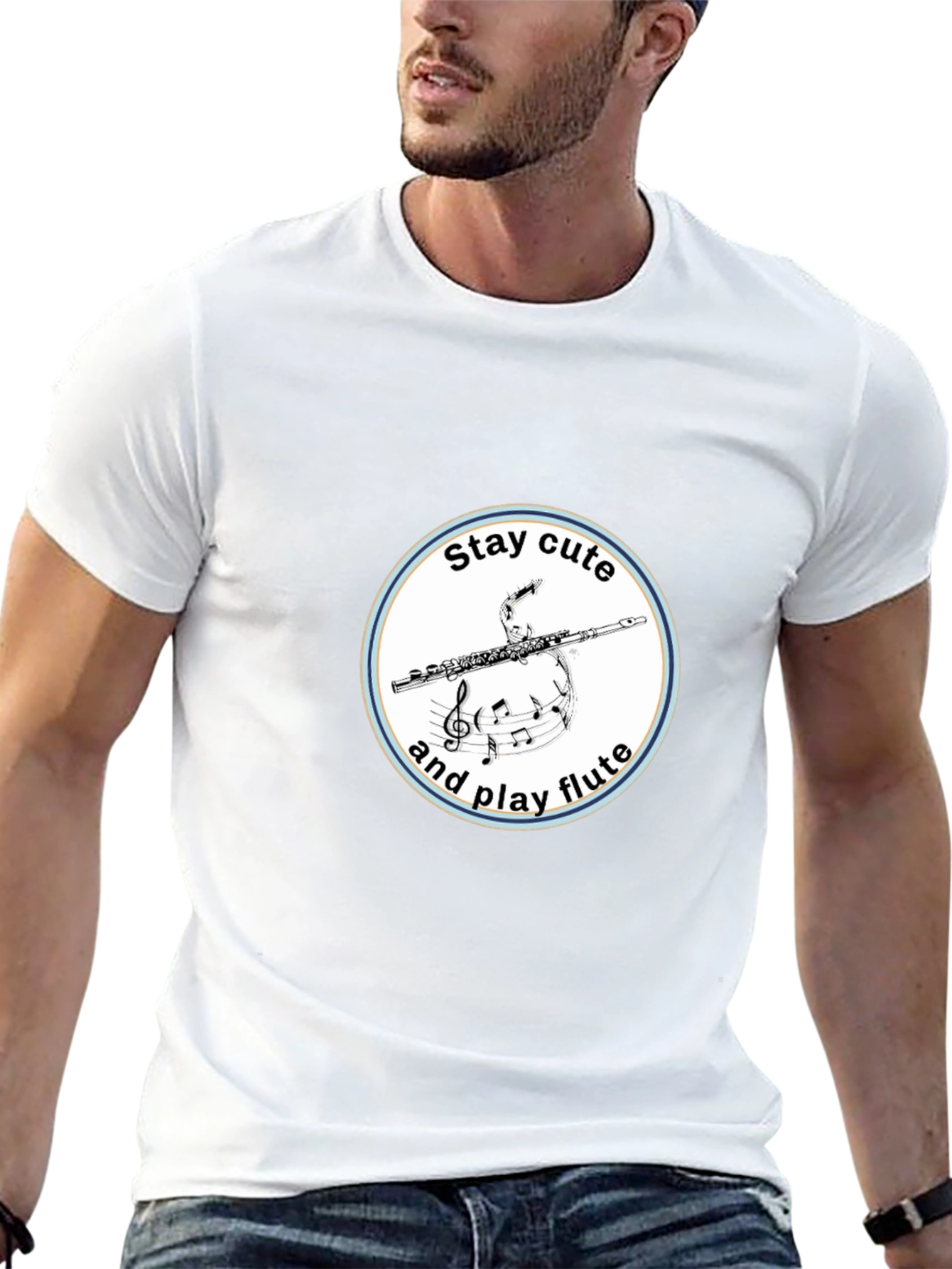 Stay Cute and Play Flute T-Shirt