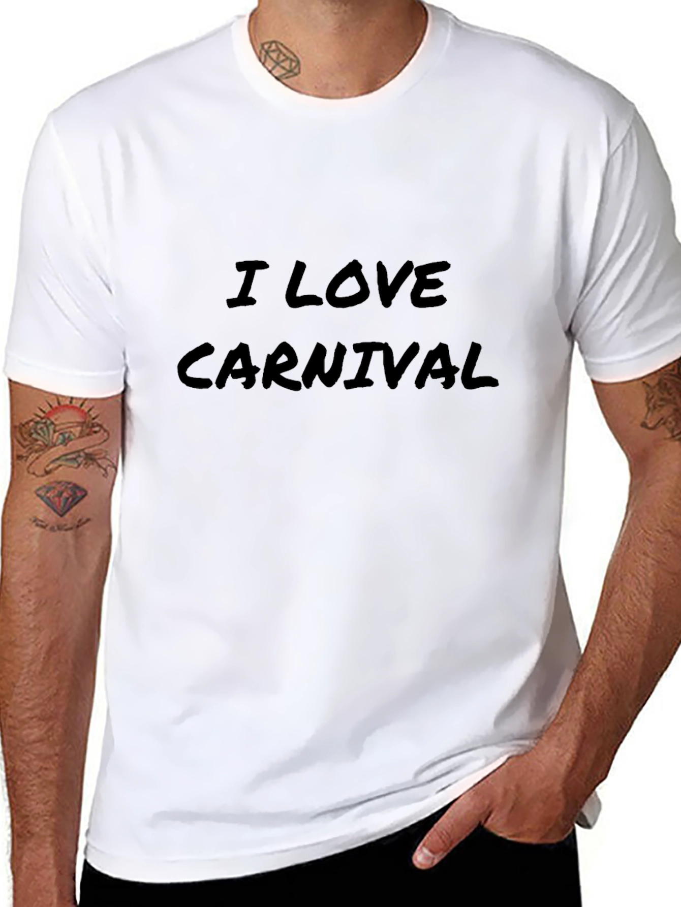 I Love Carnival Black T-Shirt