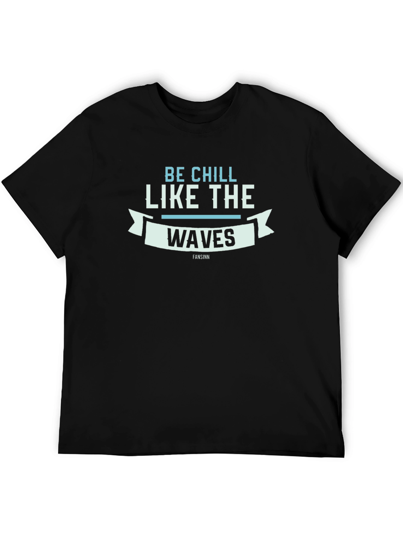 Be Chill Like the Waves Graphic Tee - Black
