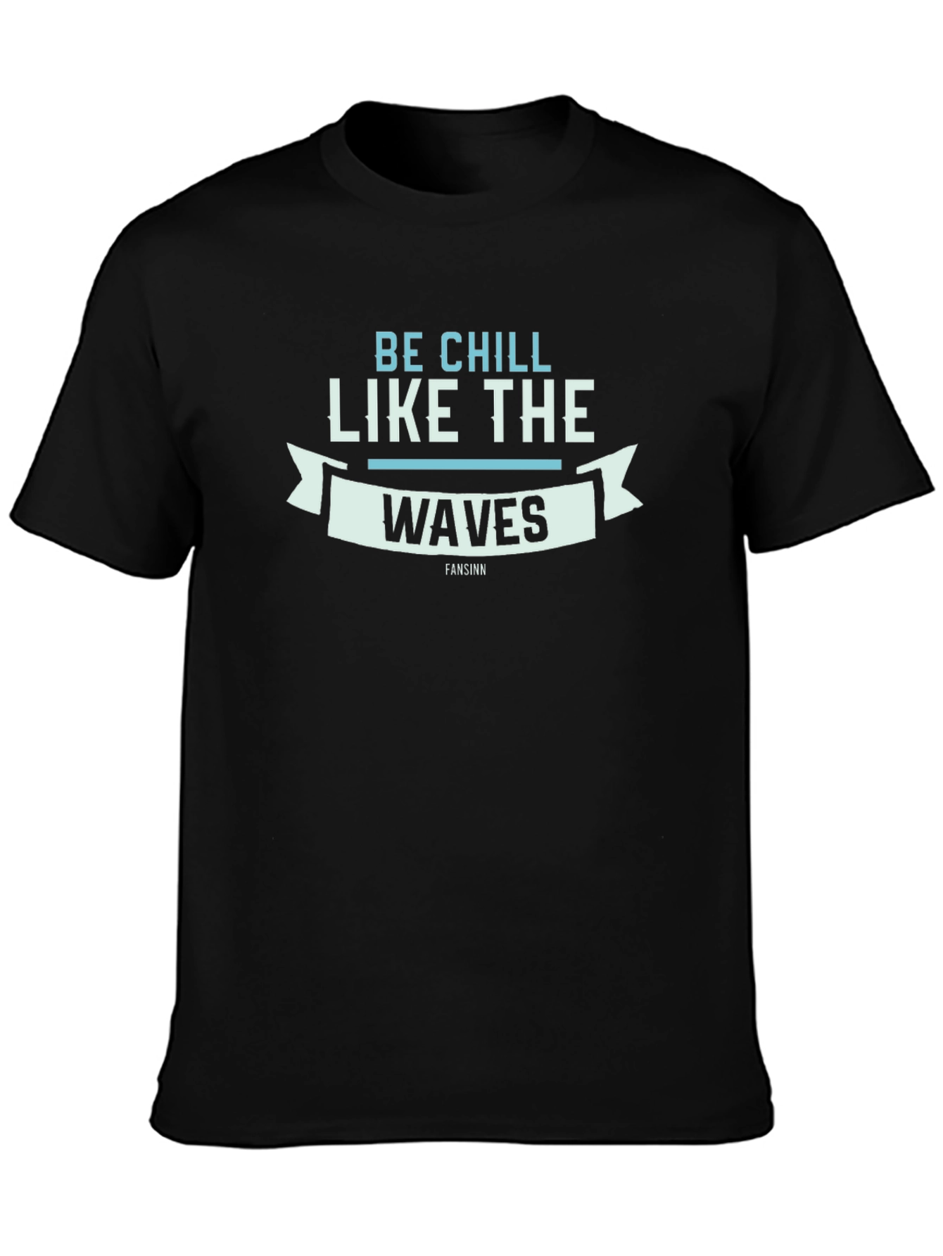 Be Chill Like the Waves Graphic Tee - Black