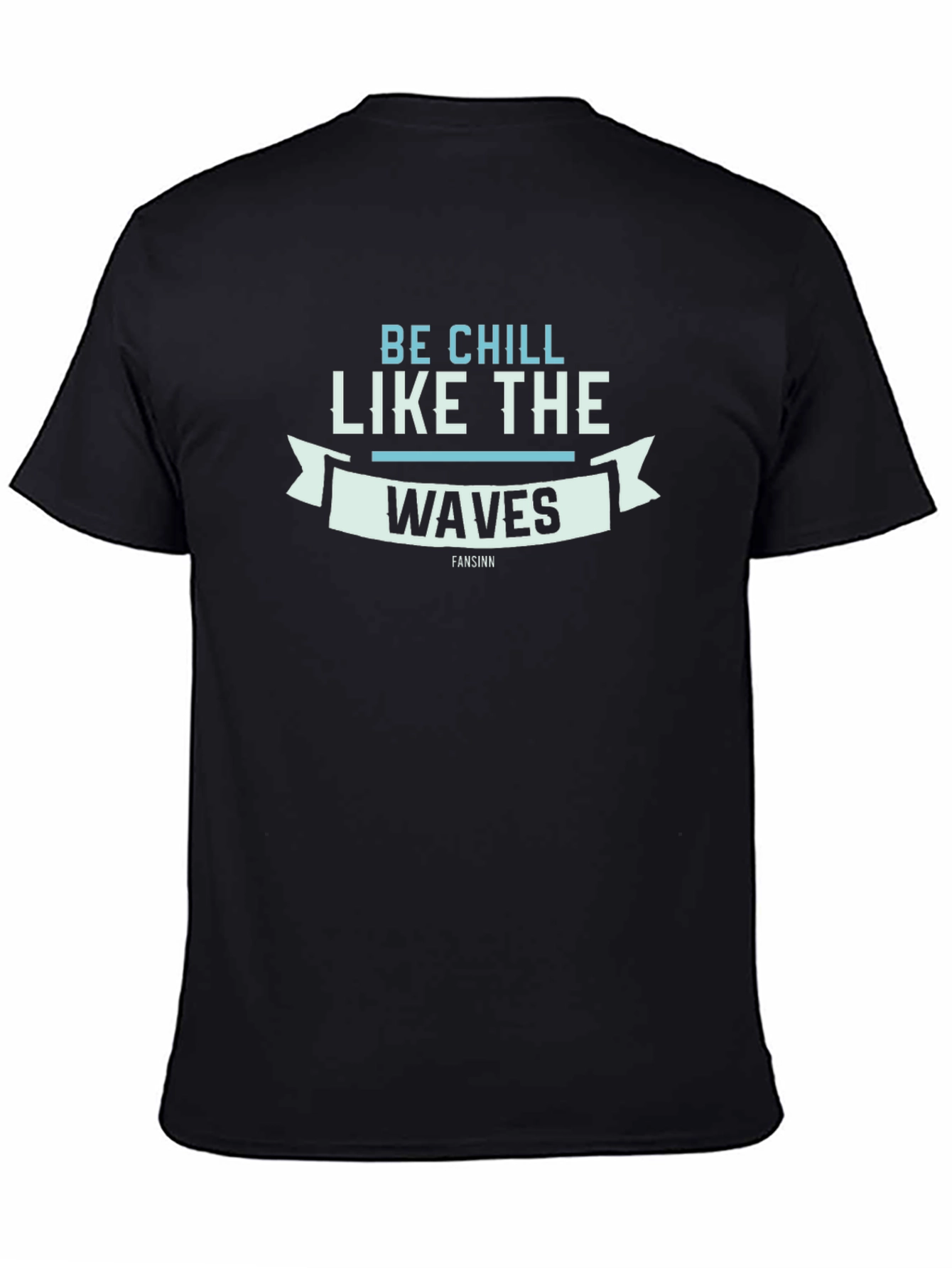 Be Chill Like the Waves Graphic Tee - Black