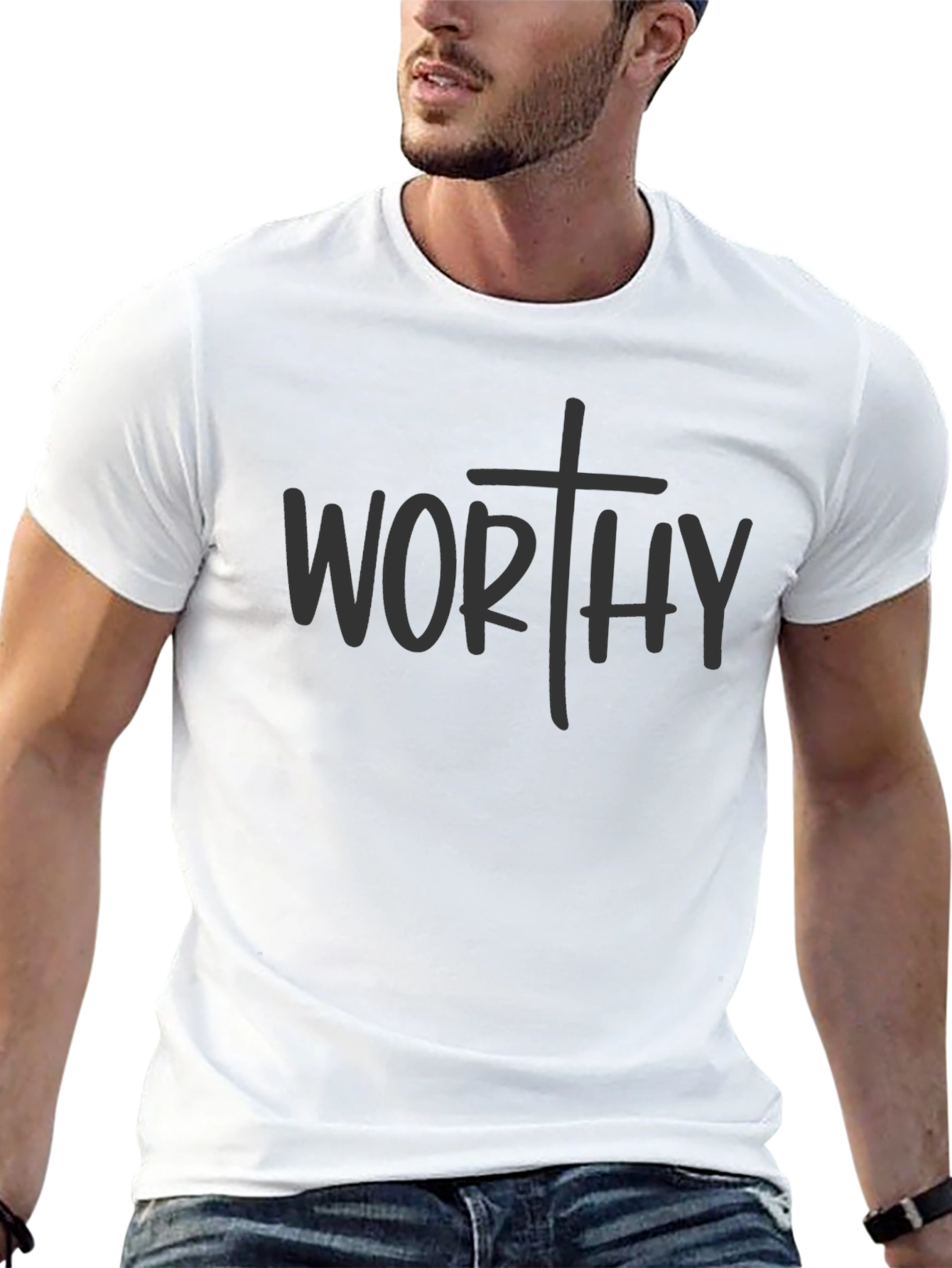 Worthy Christian Graphic Tee - Faith Based Apparel