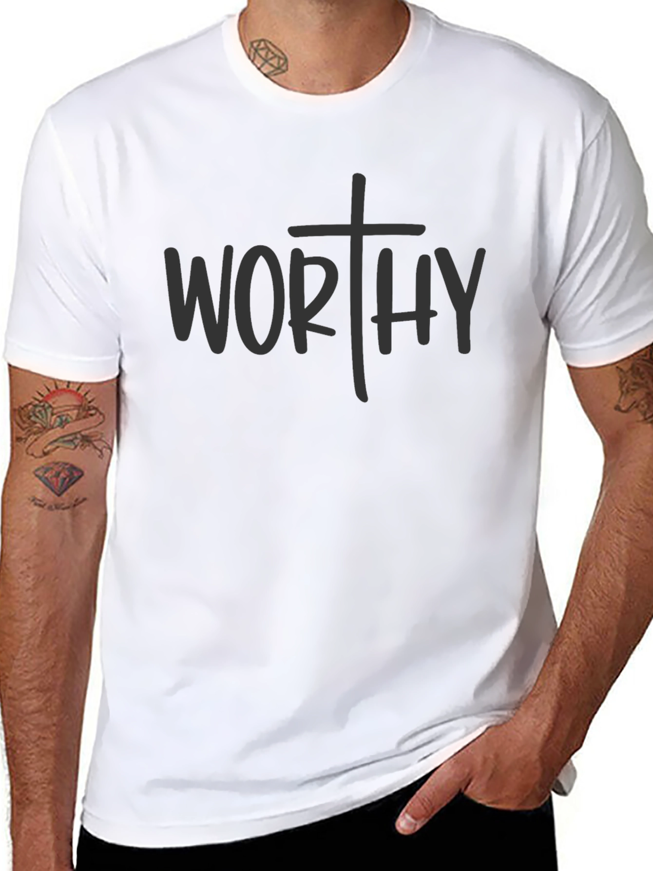 Worthy Christian Graphic Tee - Faith Based Apparel