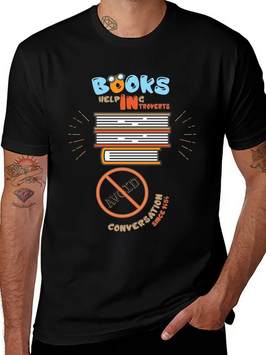 Introverts Delight T-Shirt: Books No Conversation