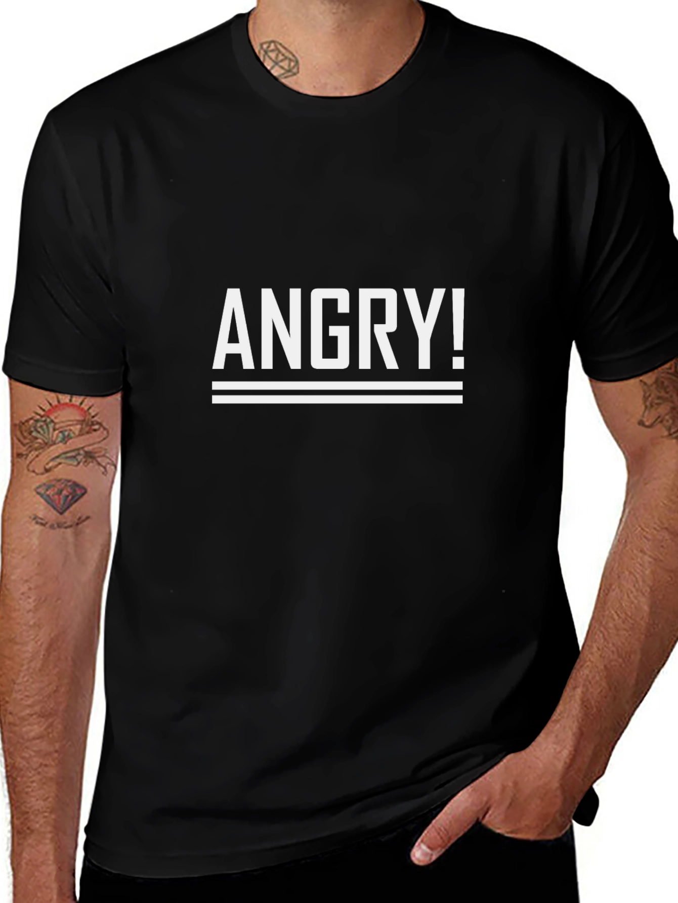 Angry! Graphic T-Shirt - Bold Statement Tee