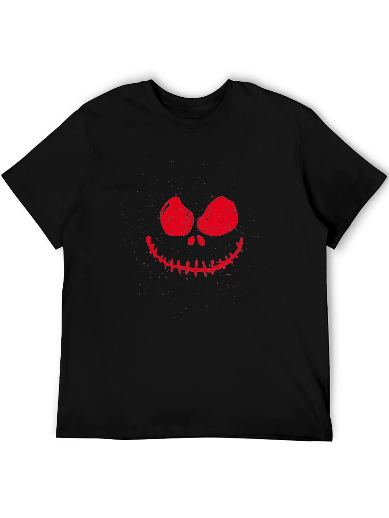 Spooky Smile Graphic Tee - Halloween Black T-Shirt