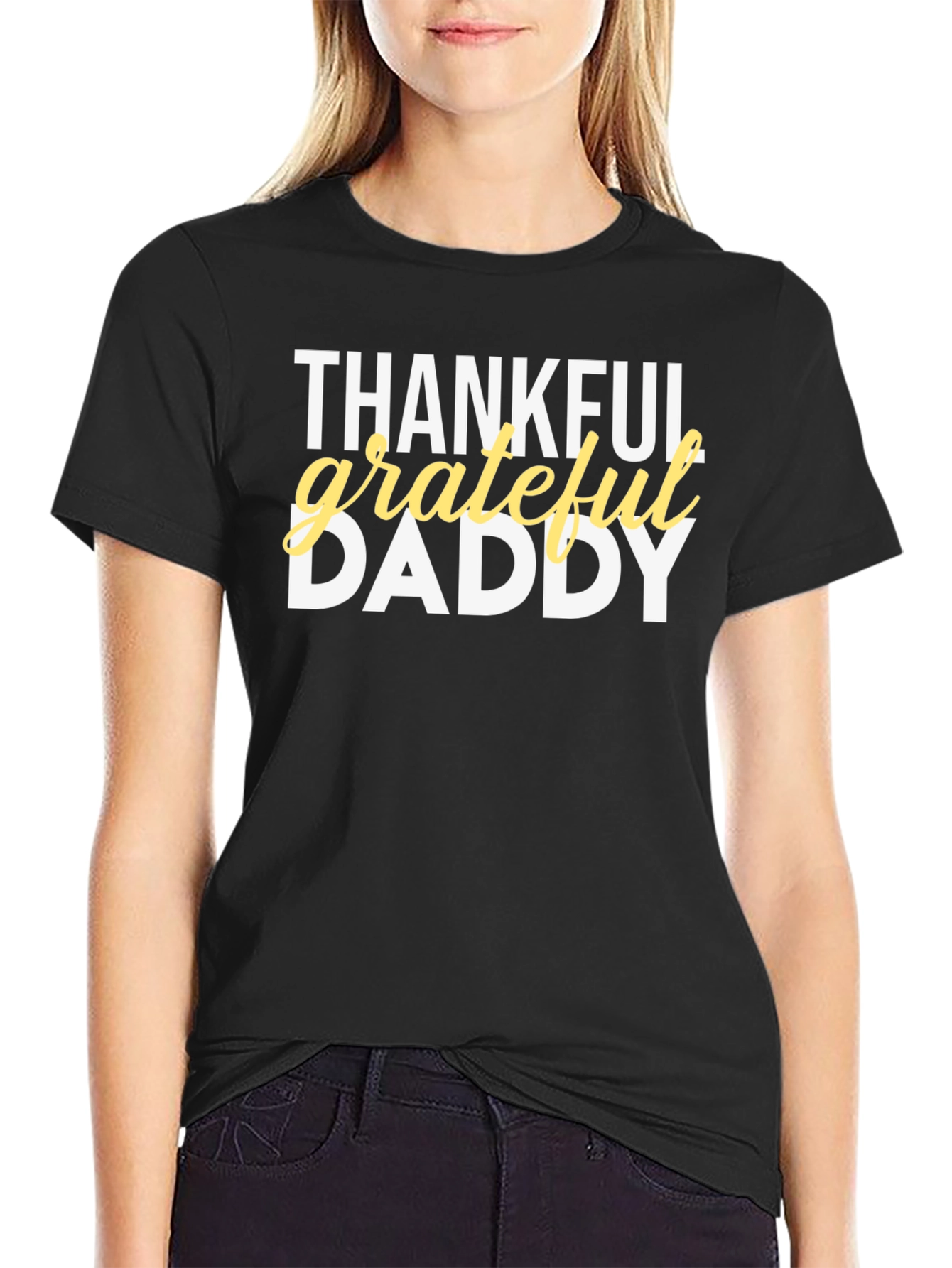 Thankful Grateful Daddy Graphic T-Shirt