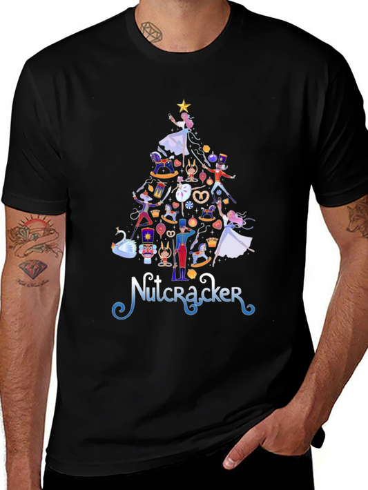 Nutcracker Christmas Tree Graphic Tee