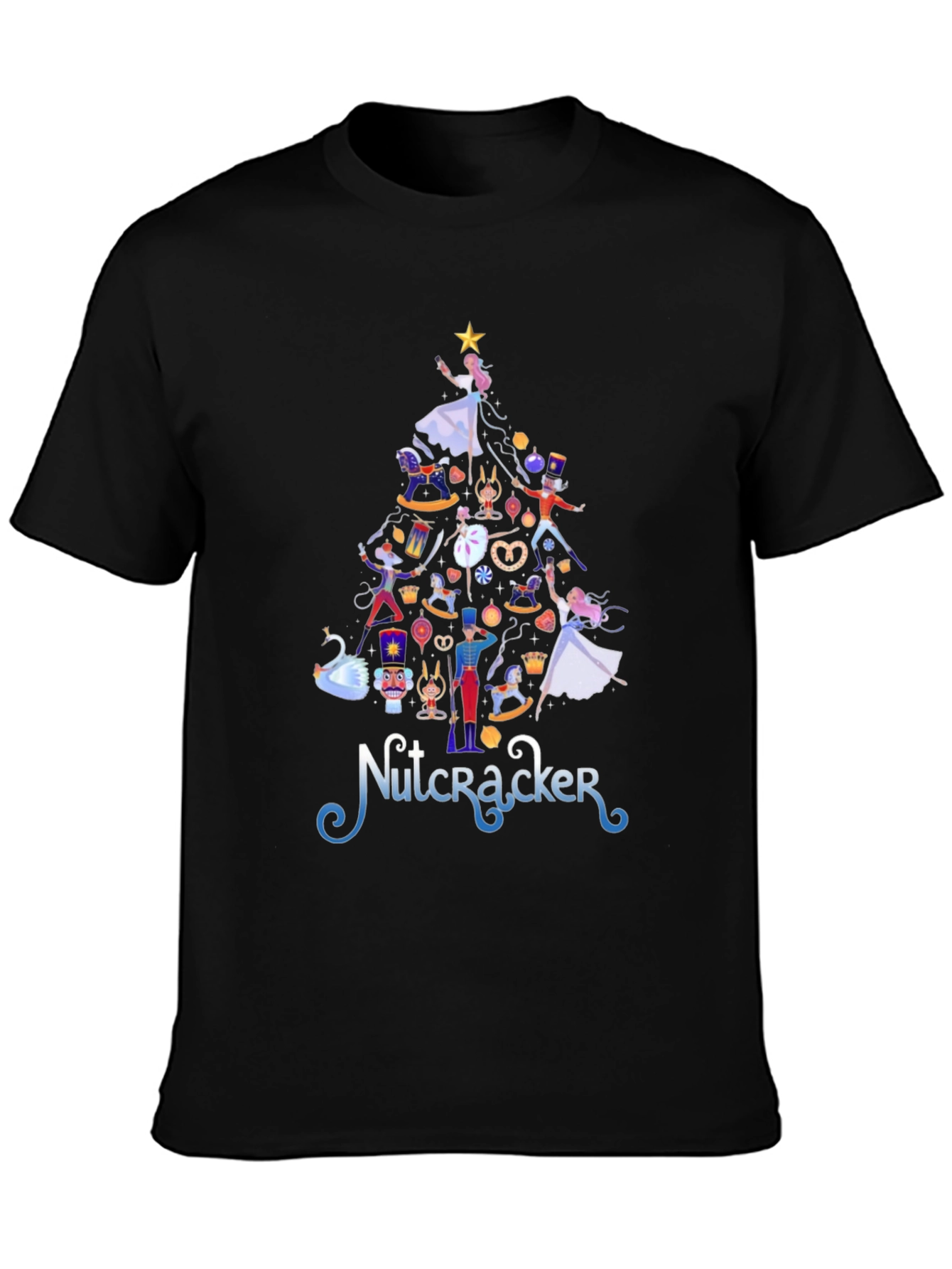 Nutcracker Christmas Tree Graphic Tee