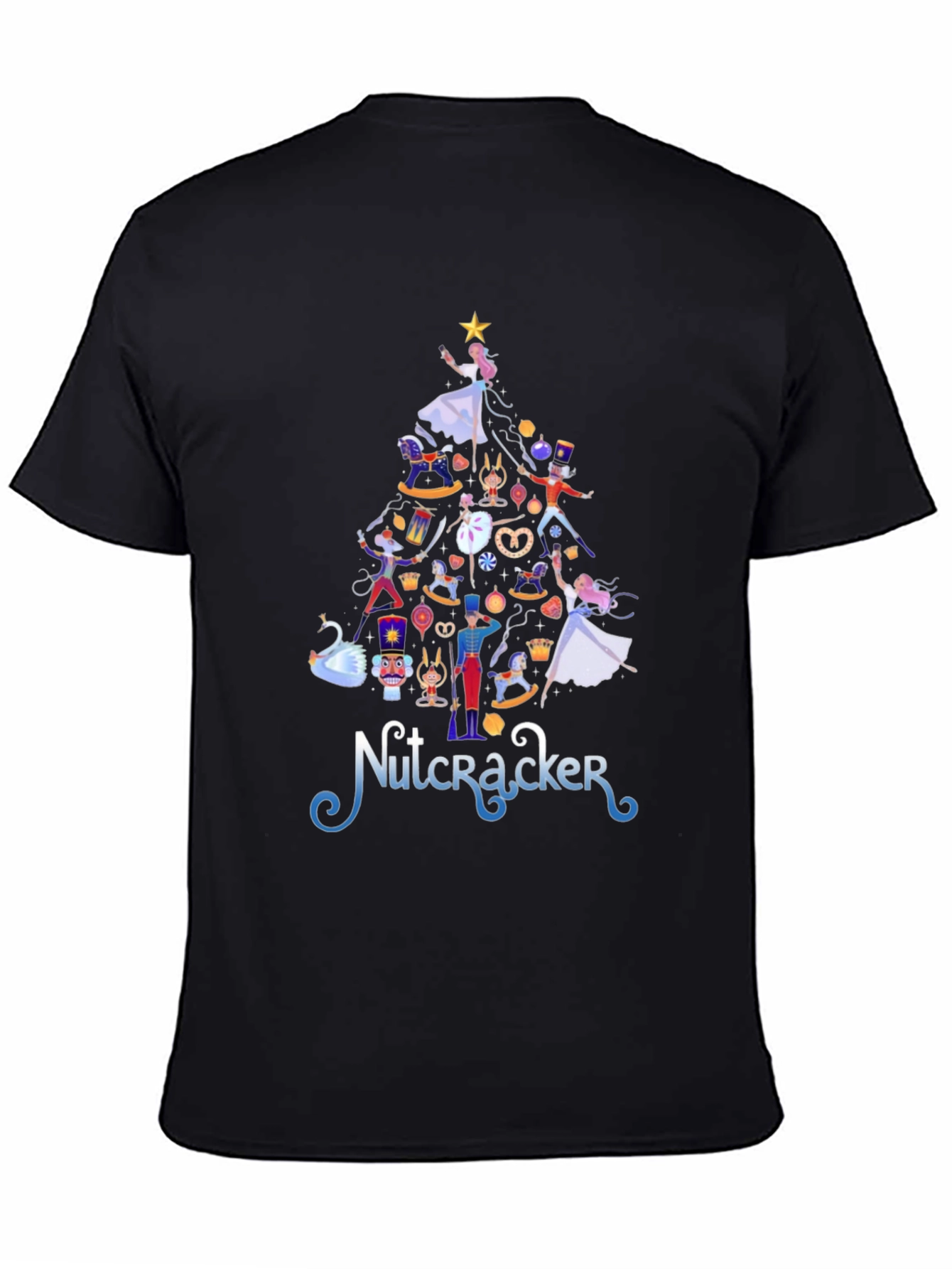 Nutcracker Christmas Tree Graphic Tee