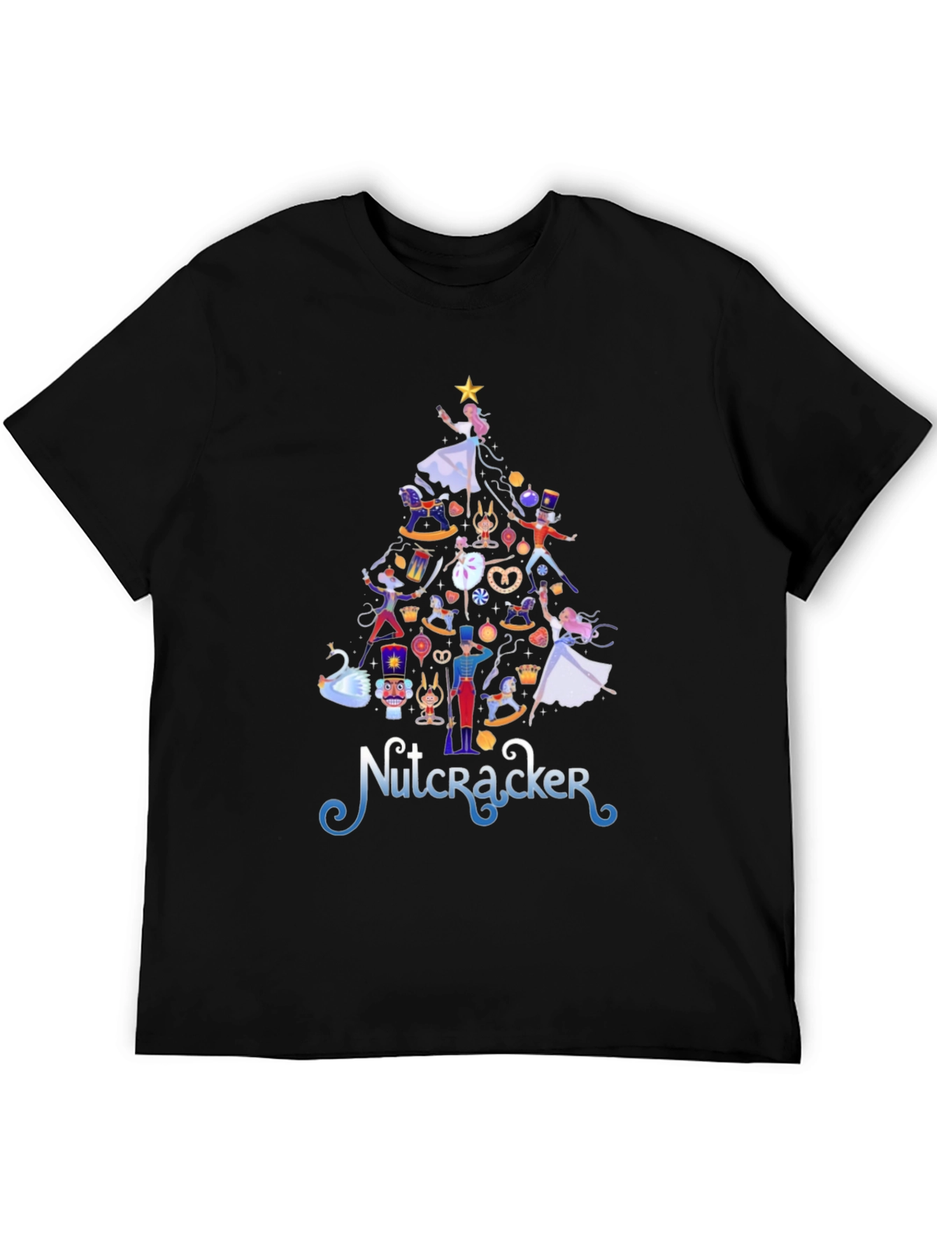 Nutcracker Christmas Tree Graphic Tee