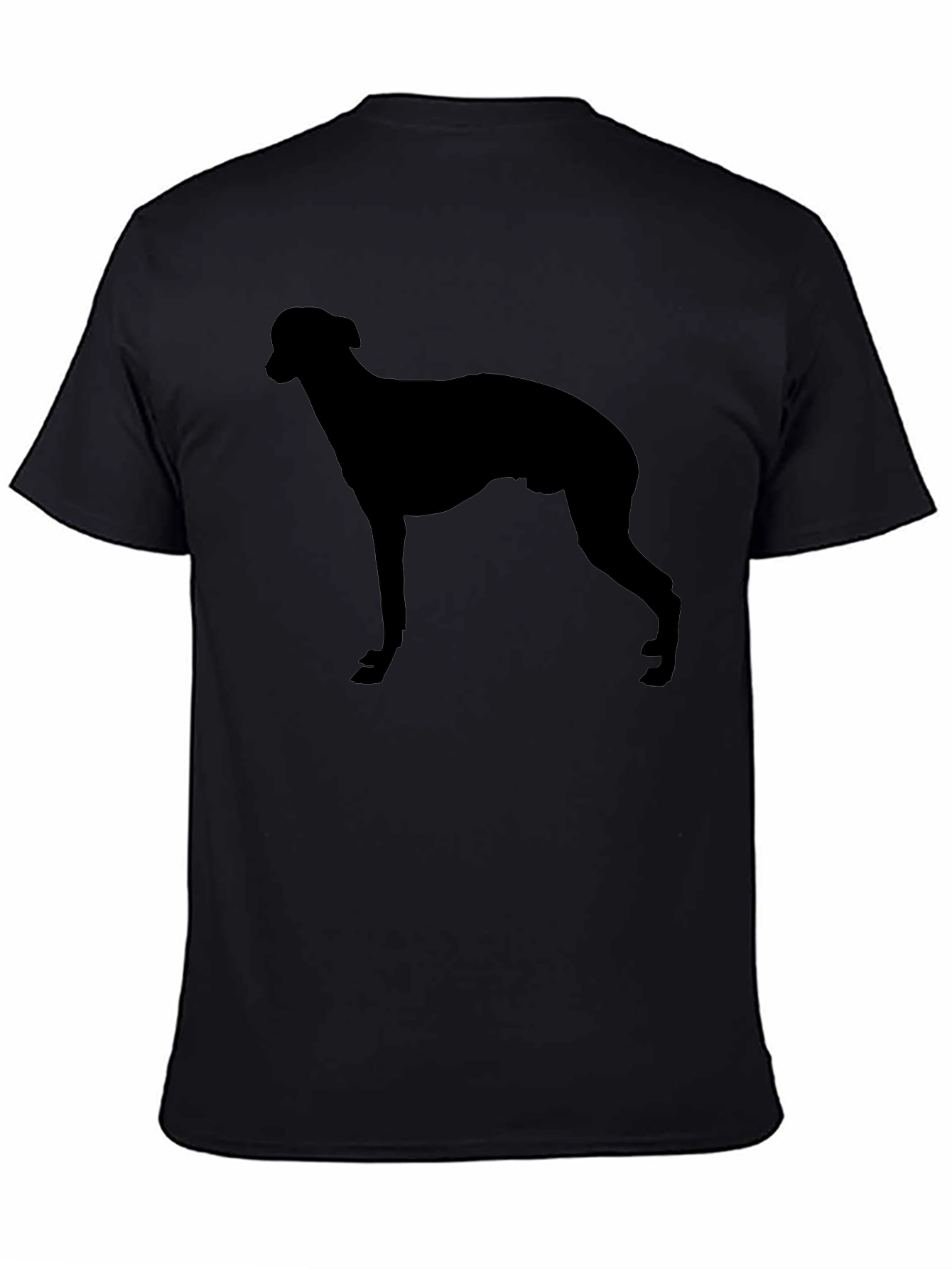 Dog Silhouette Black T-Shirt