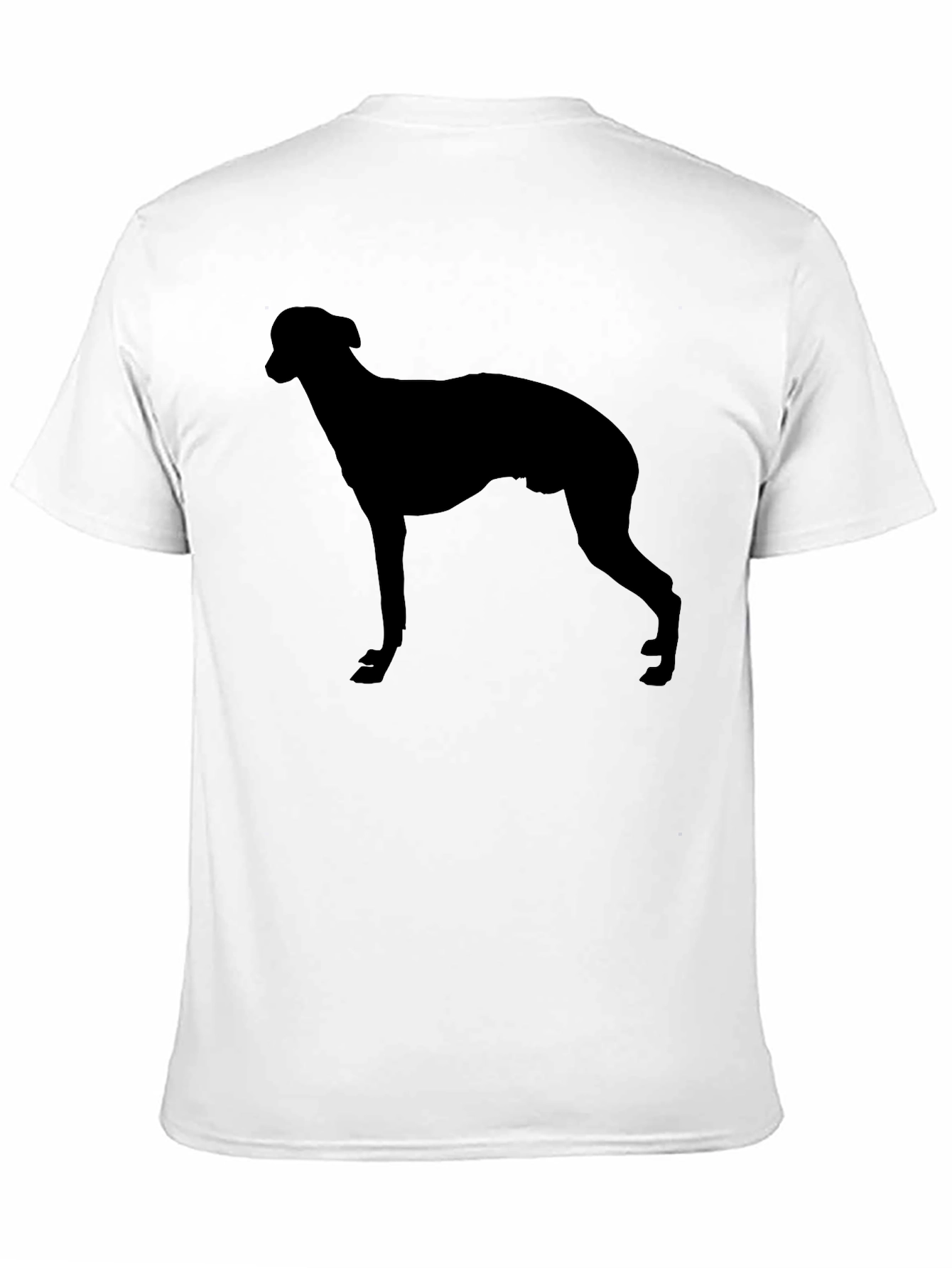 Dog Silhouette Black T-Shirt