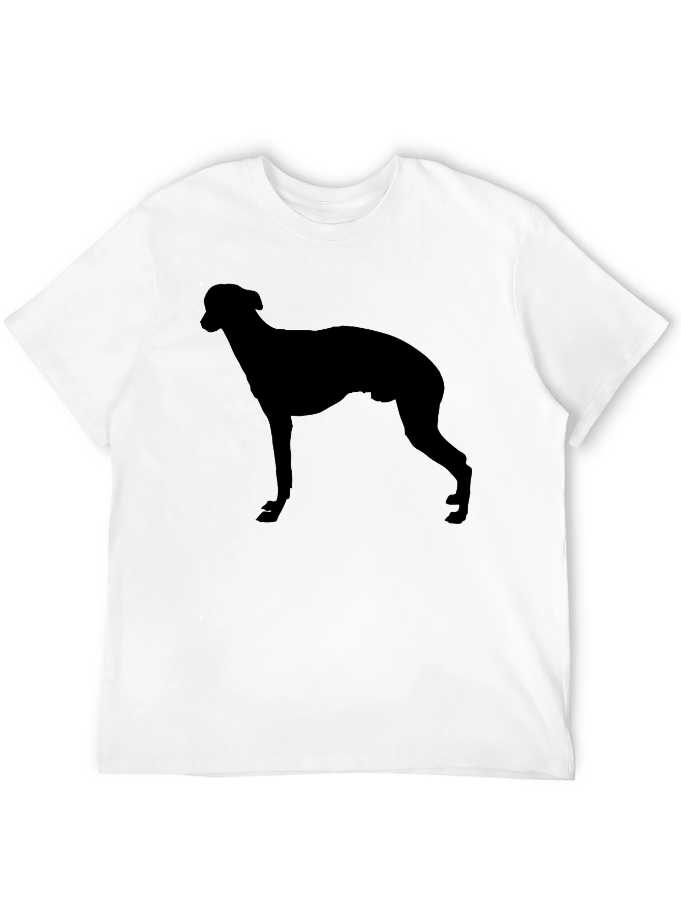 Dog Silhouette Black T-Shirt
