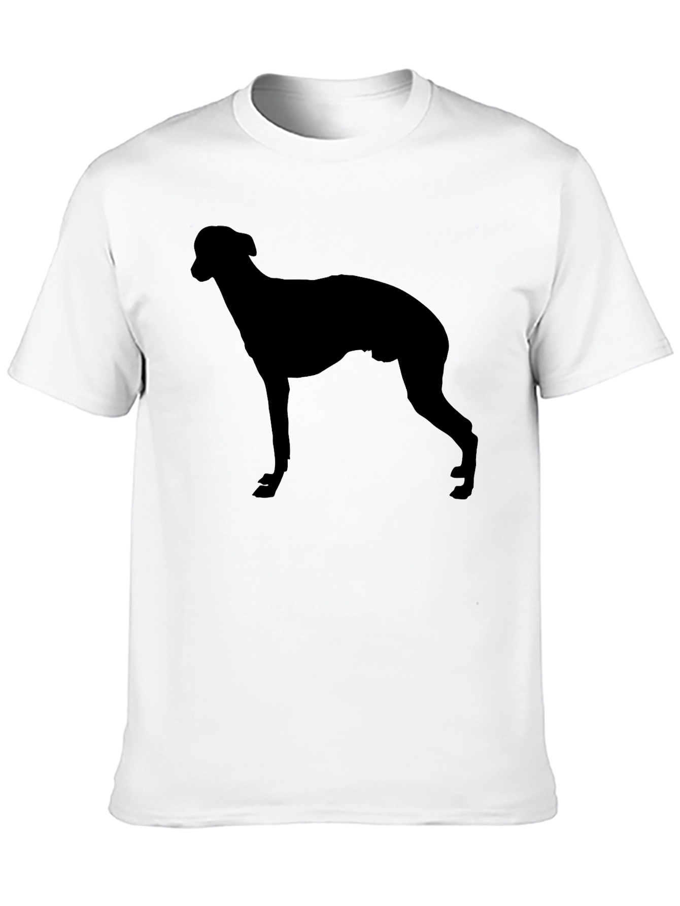 Dog Silhouette Black T-Shirt