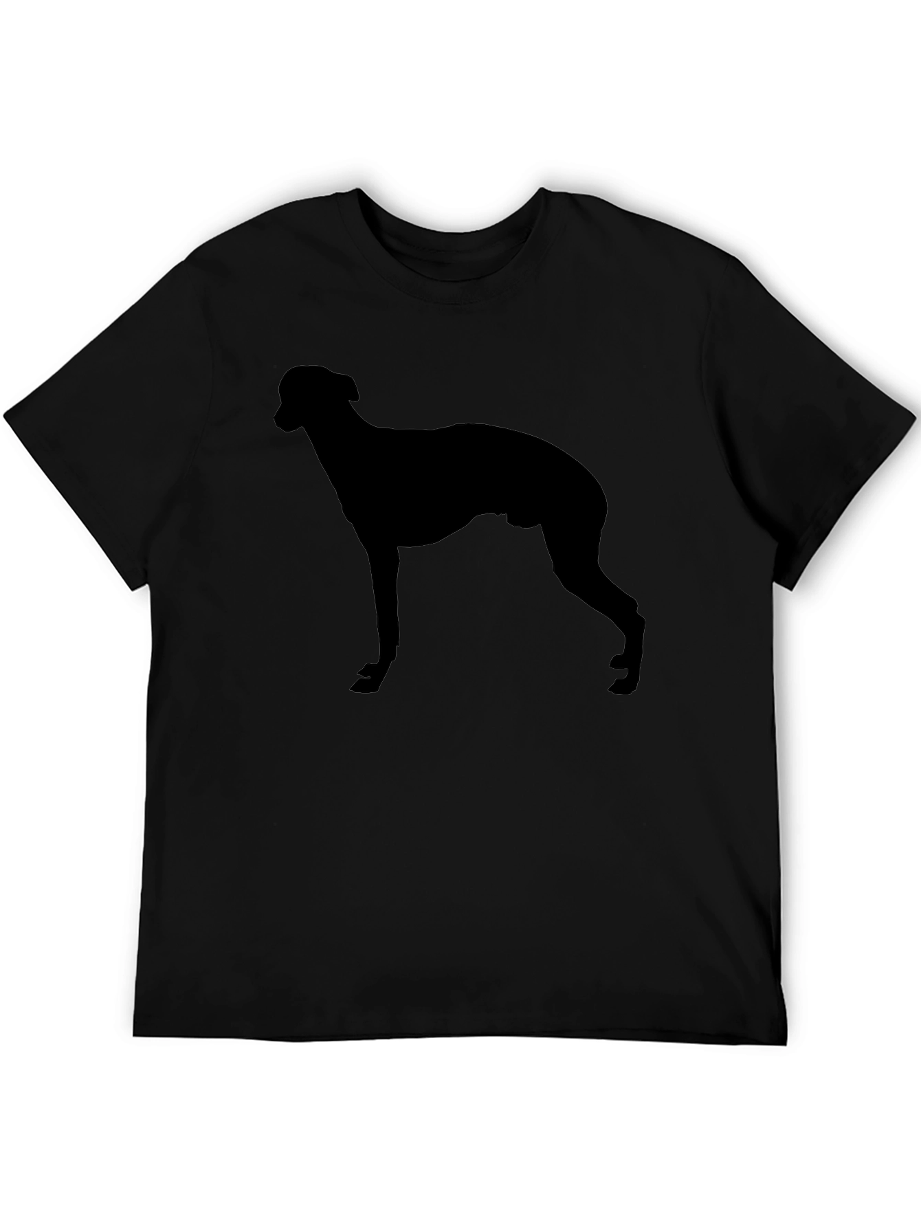 Dog Silhouette Black T-Shirt