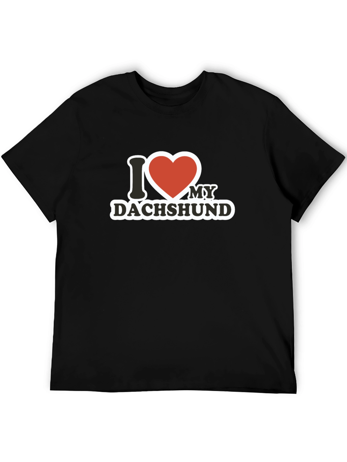 I Love My Dachshund Graphic Tee