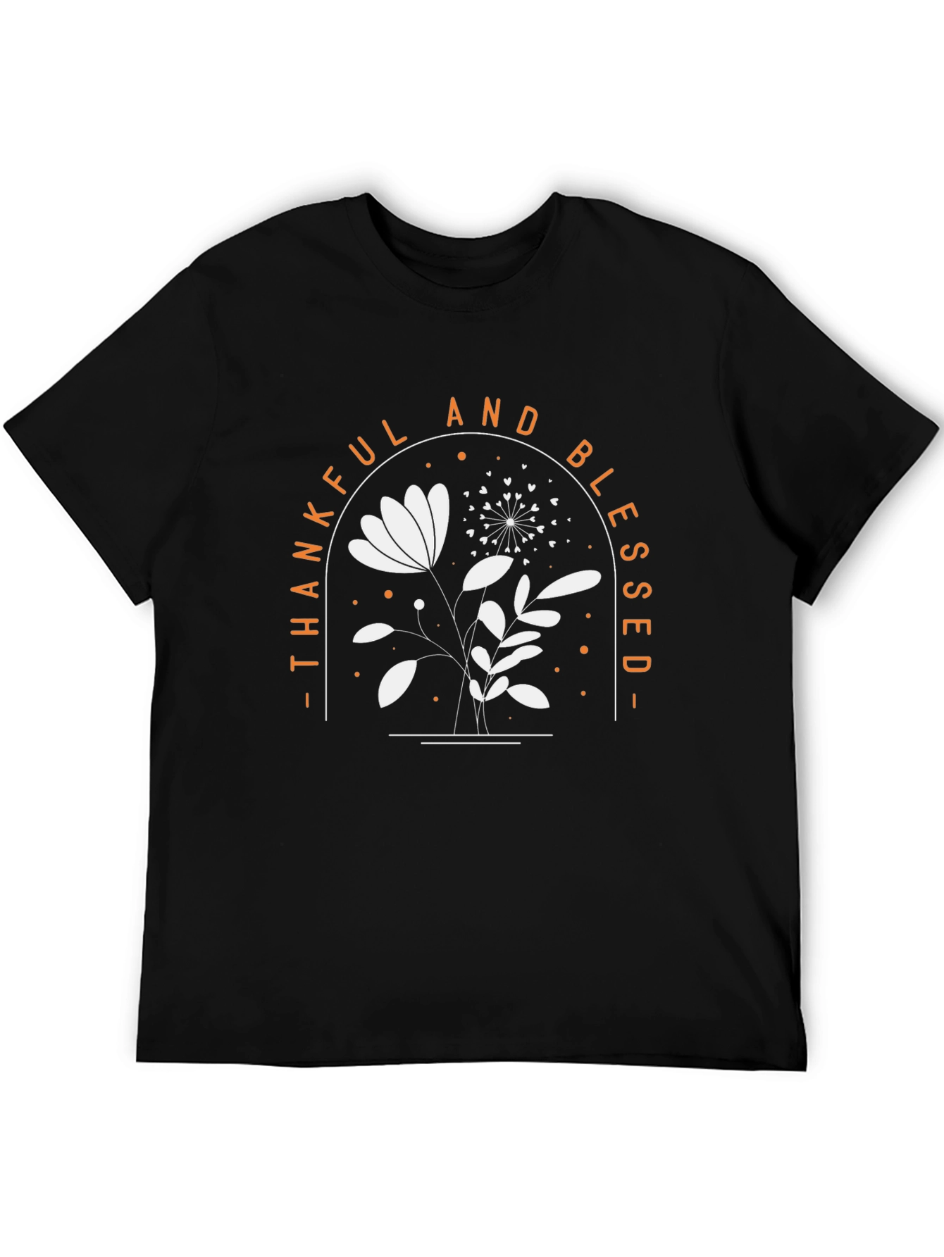 Thankful & Blessed Floral Graphic Tee