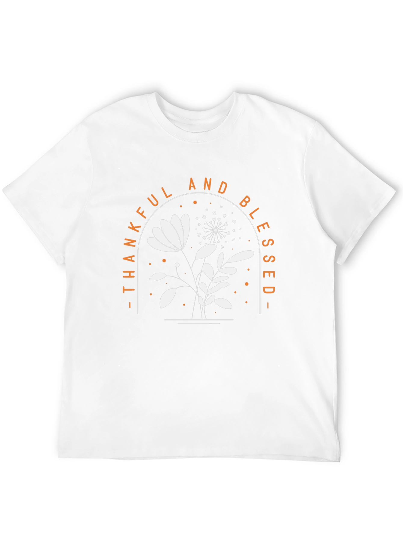 Thankful & Blessed Floral Graphic Tee
