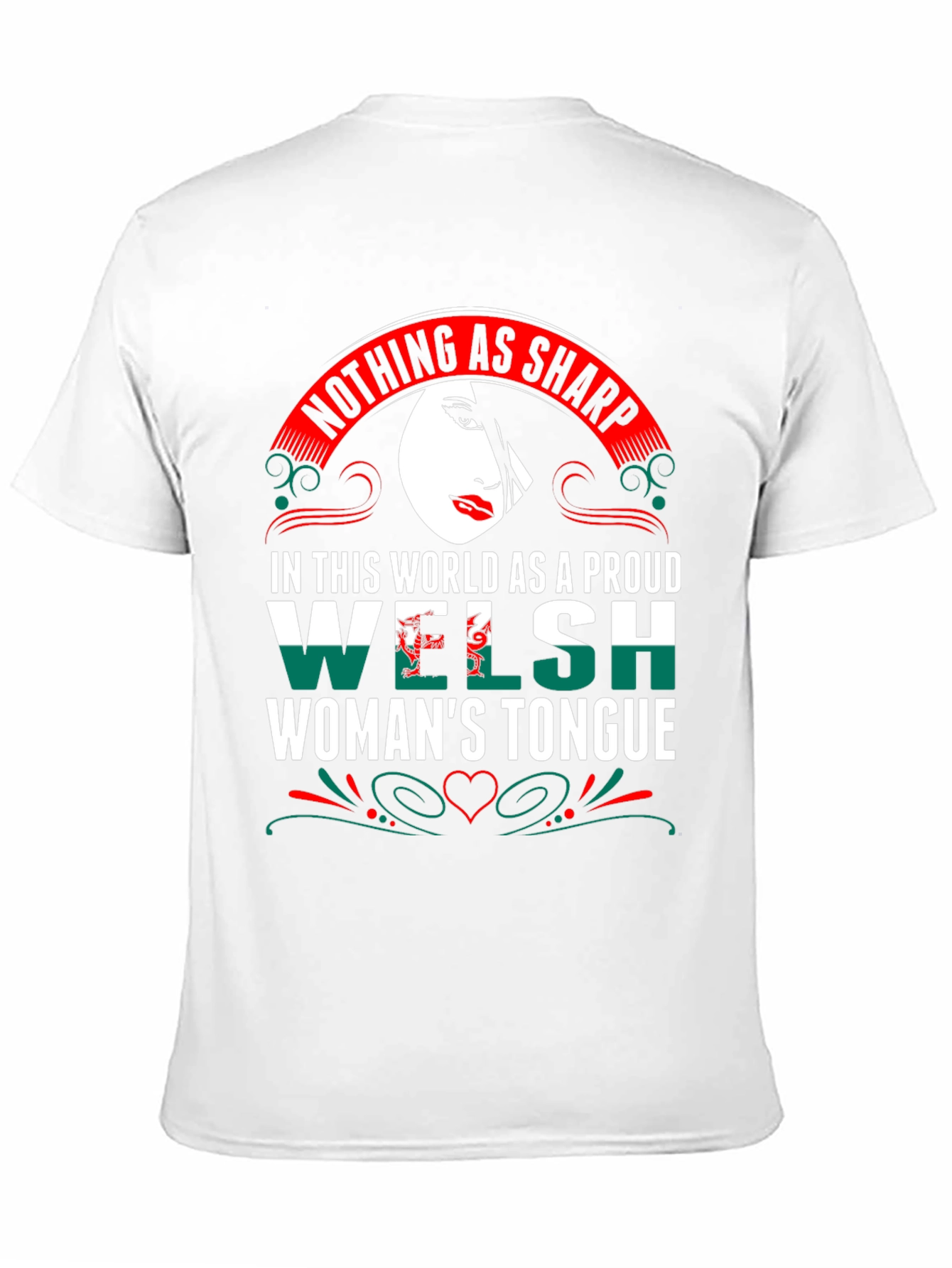 Proud Welsh Womans Tongue Graphic Tee