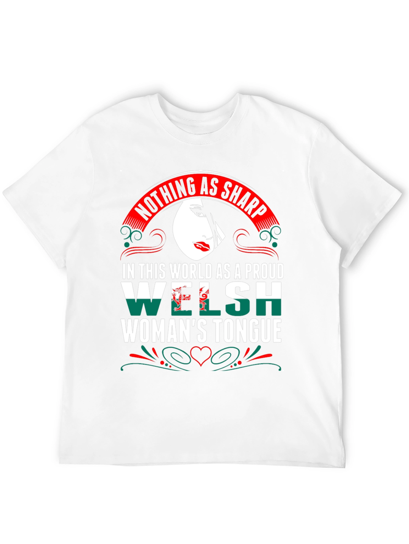 Proud Welsh Womans Tongue Graphic Tee