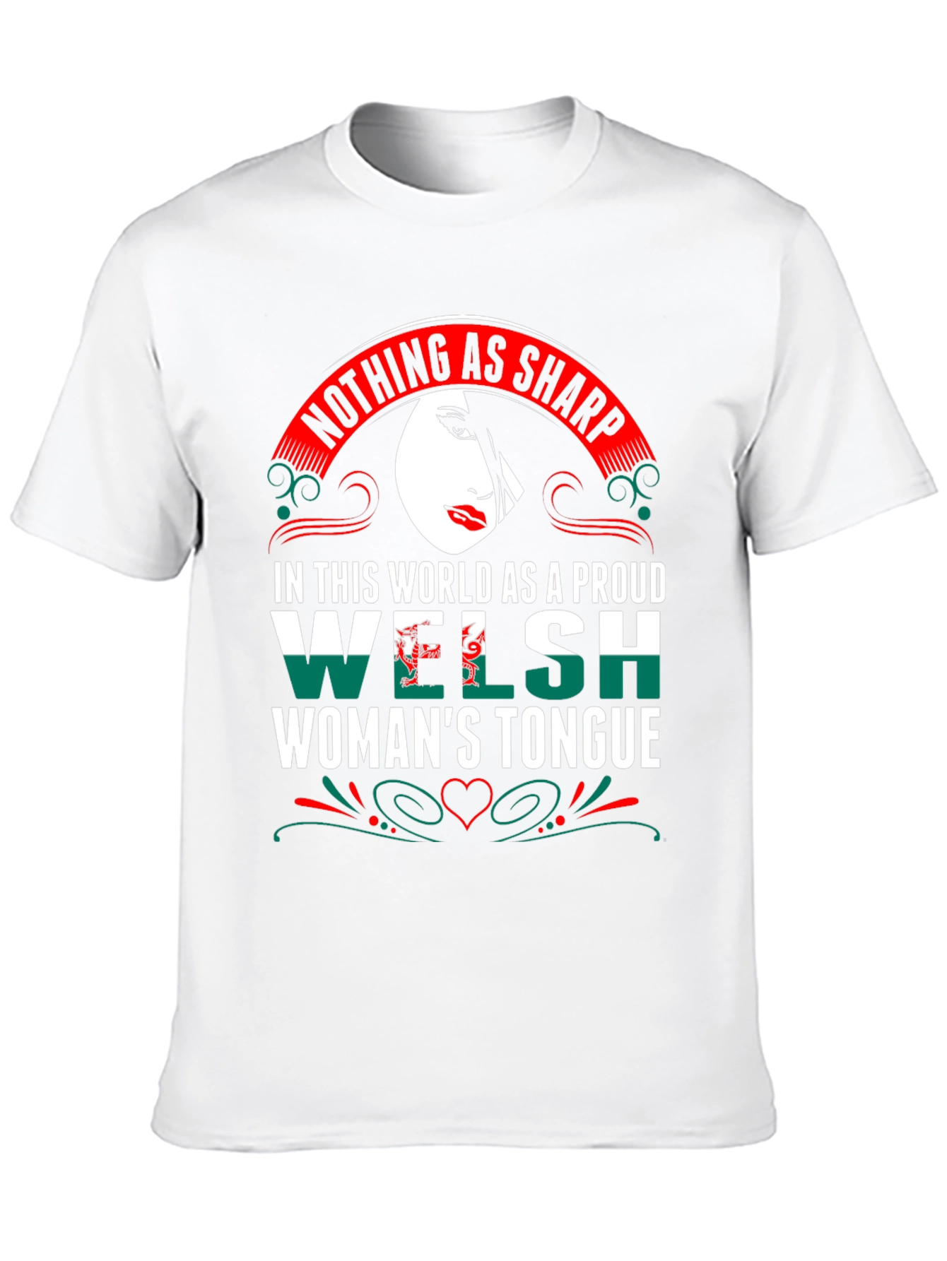 Proud Welsh Womans Tongue Graphic Tee