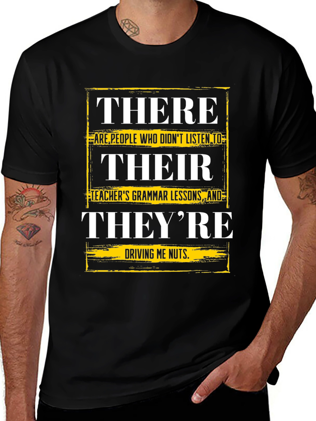 Humorous Grammar T-Shirt: Their There Theyre