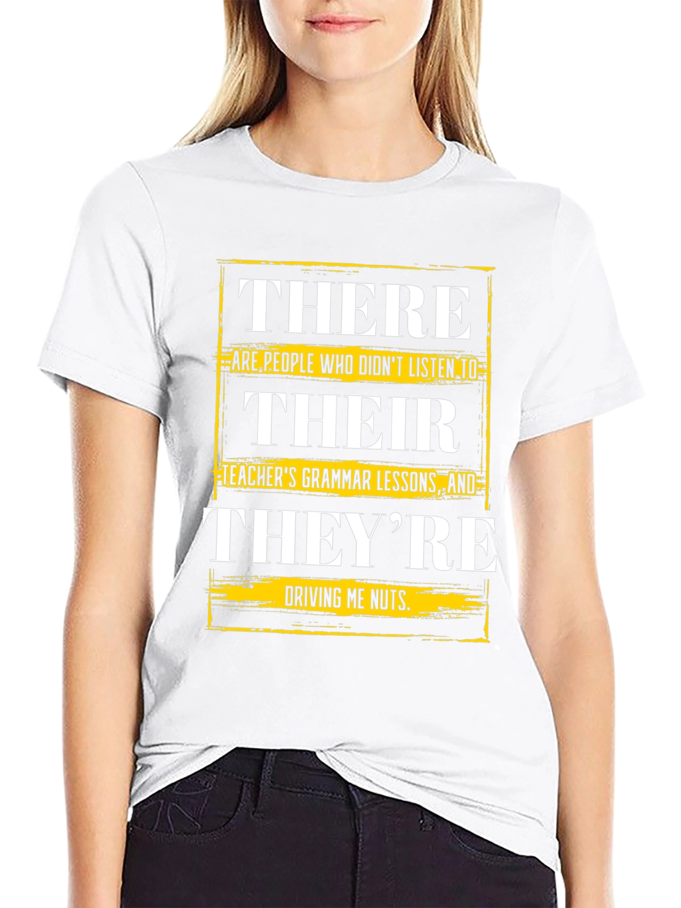Humorous Grammar T-Shirt: Their There Theyre
